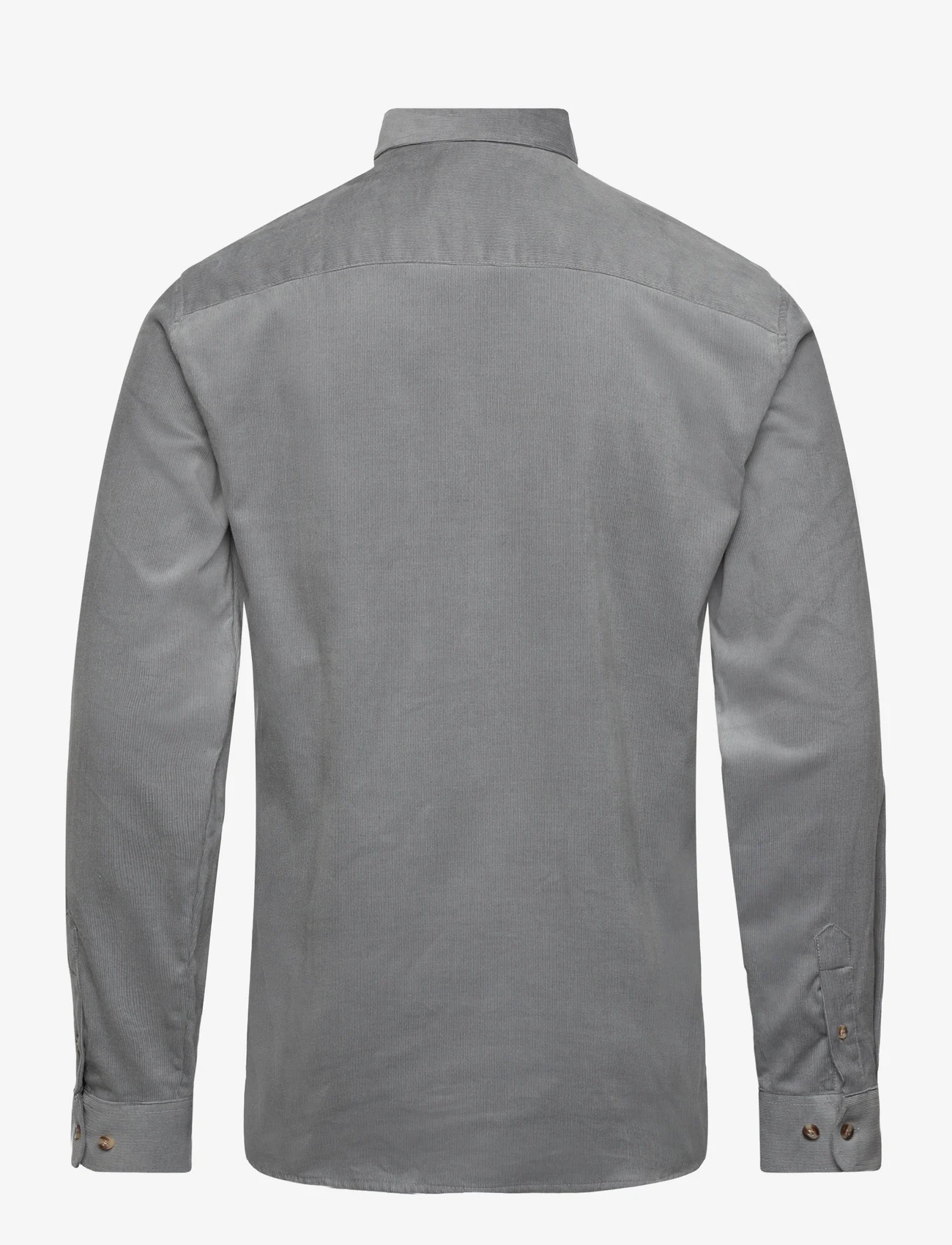 Bruuns Bazaar - CordBBStoke shirt - velvetiniai marškiniai - light grey - 1
