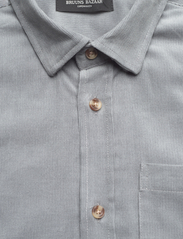 Bruuns Bazaar - CordBBStoke shirt - velvetiniai marškiniai - light grey - 2
