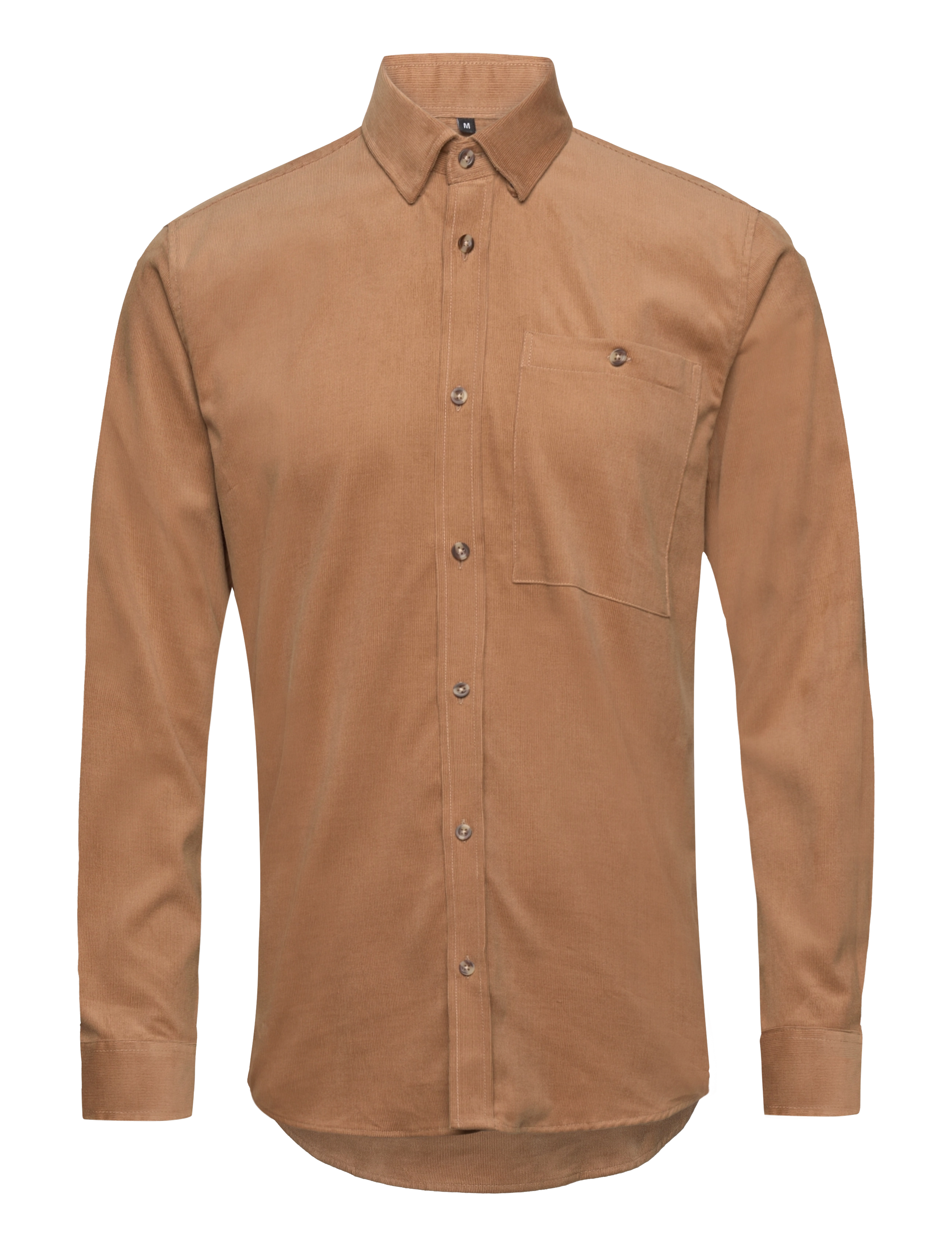 CordBBStoke shirt - SEAL BROWN