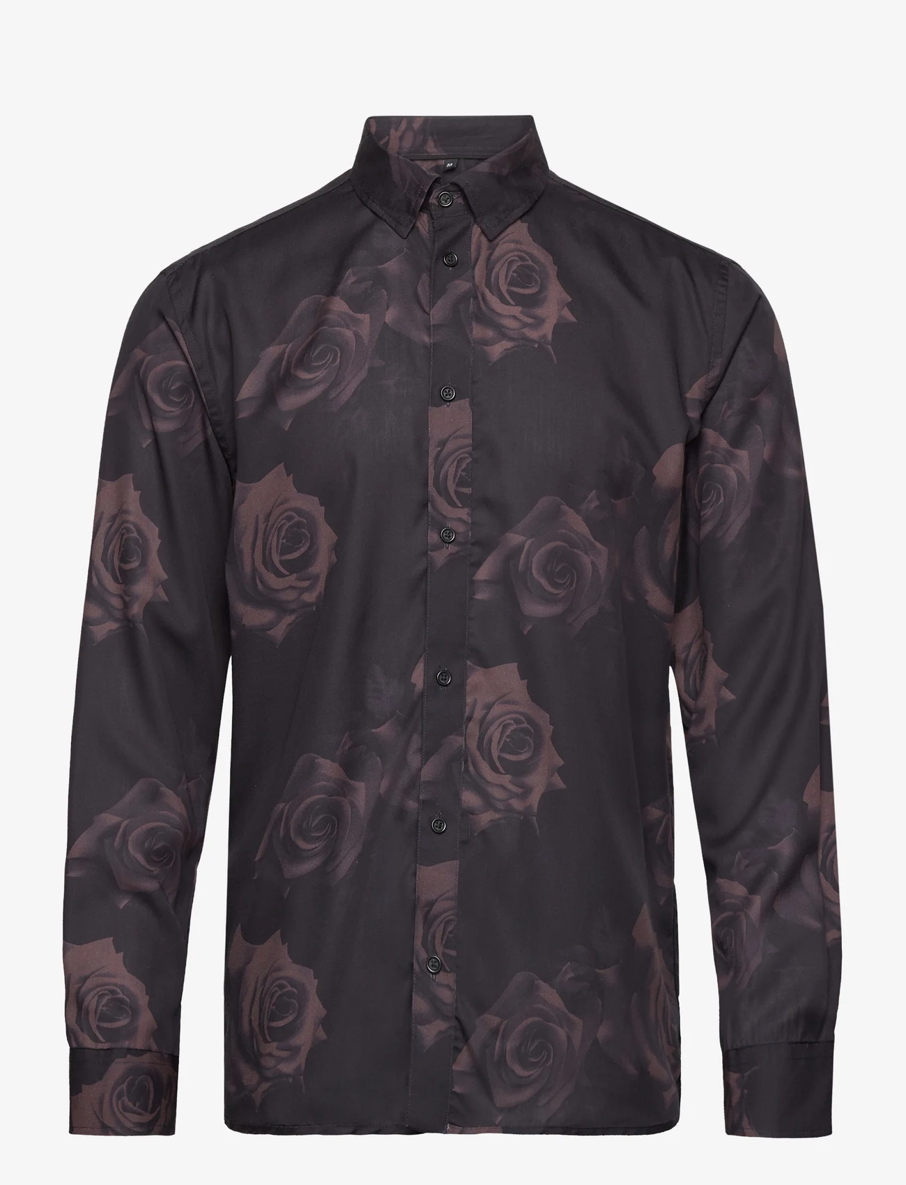 Bruuns Bazaar - WonBBGilly shirt - business skjorter - brown flower - 0