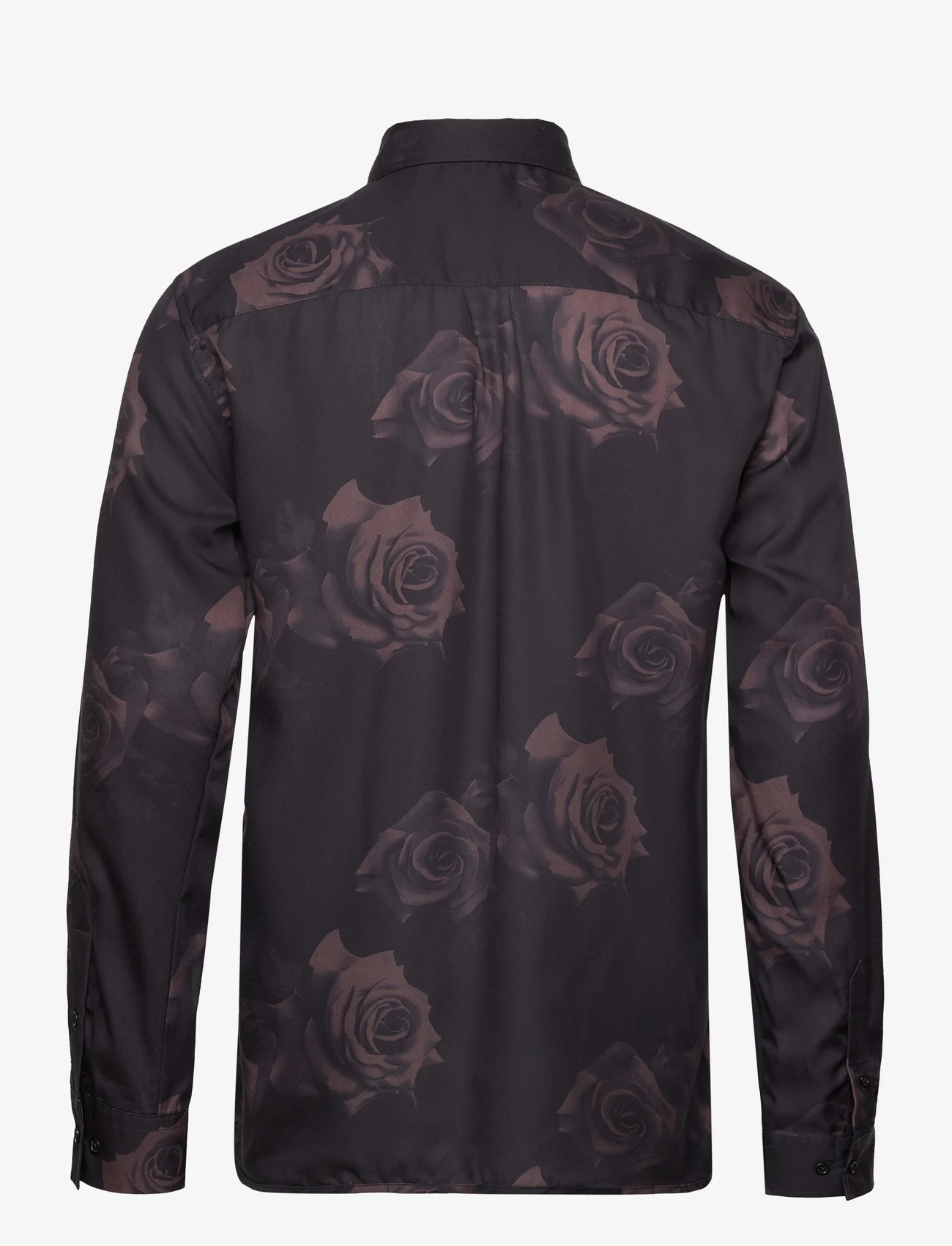 Bruuns Bazaar - WonBBGilly shirt - dalykinio stiliaus marškiniai - brown flower - 1