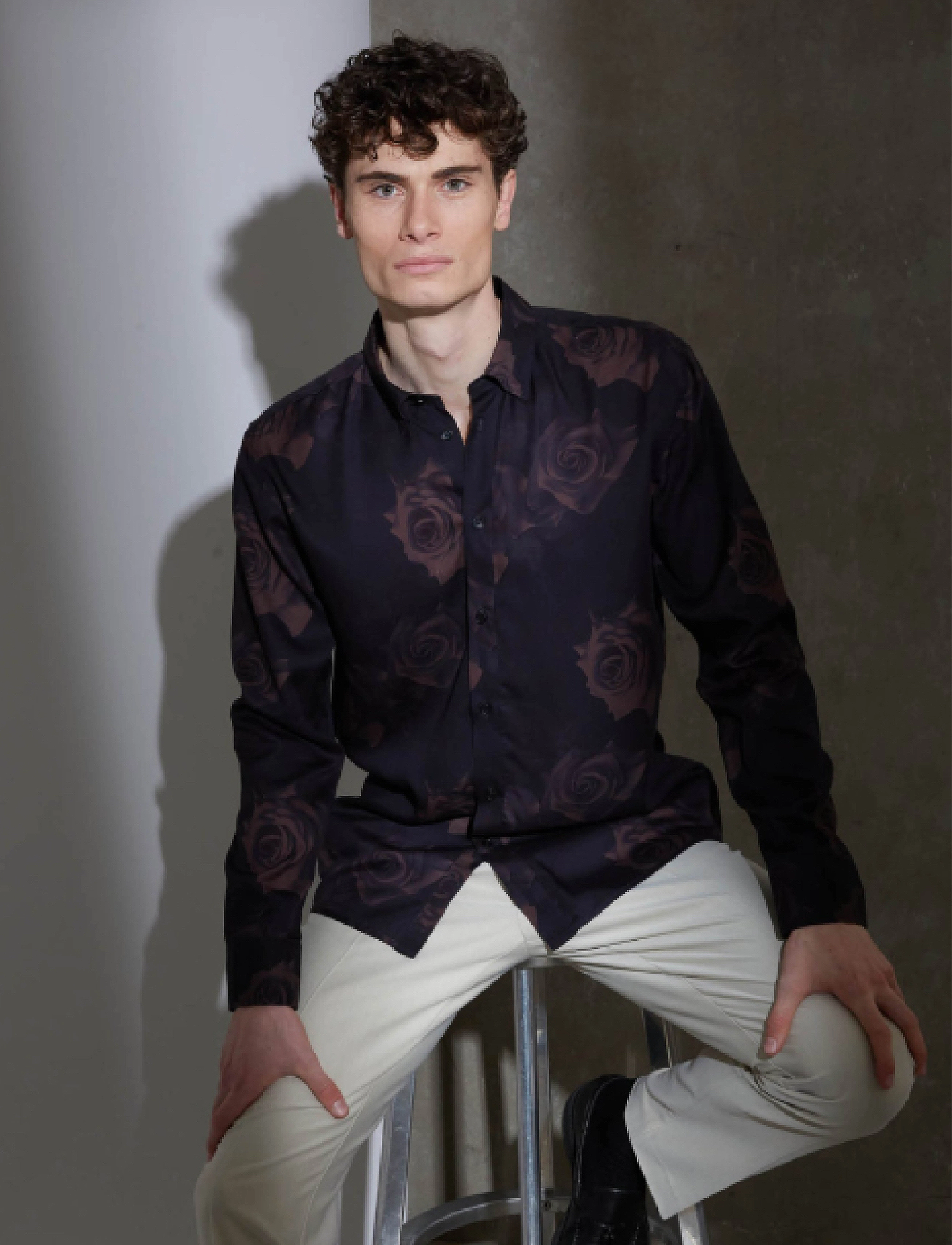 Bruuns Bazaar - WonBBGilly shirt - brown flower - 2