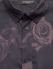 Bruuns Bazaar - WonBBGilly shirt - dalykinio stiliaus marškiniai - brown flower - 3