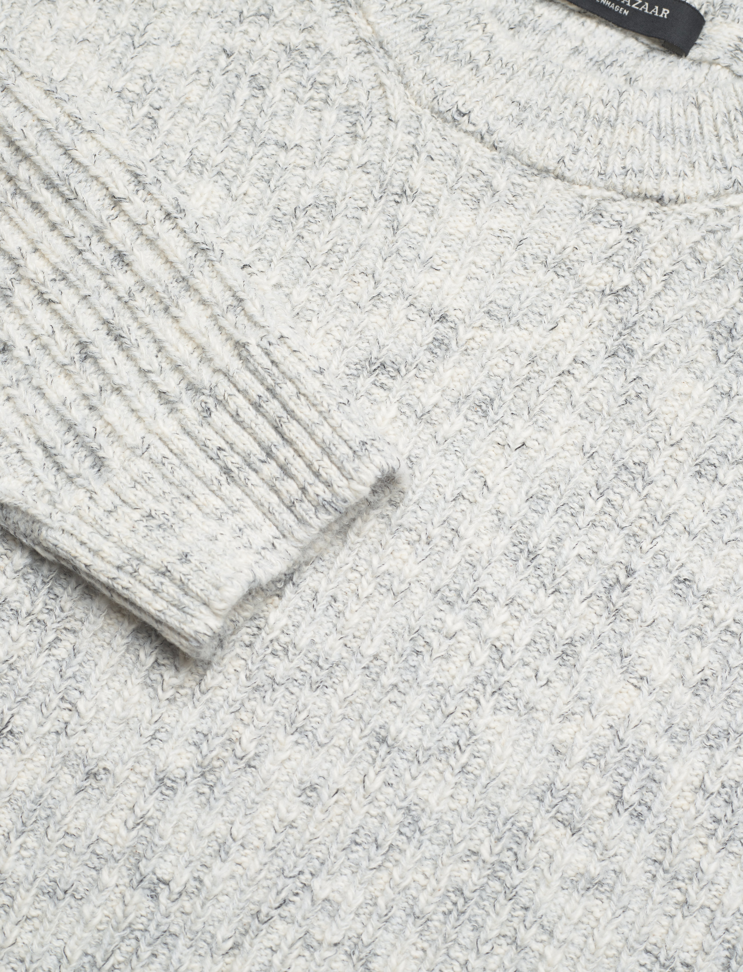 Bruuns Bazaar - WafBBLuke knit - grey mel - 3