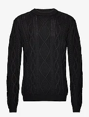 Bruuns Bazaar - RaymondBBCable knit - knitted round necks - black - 0