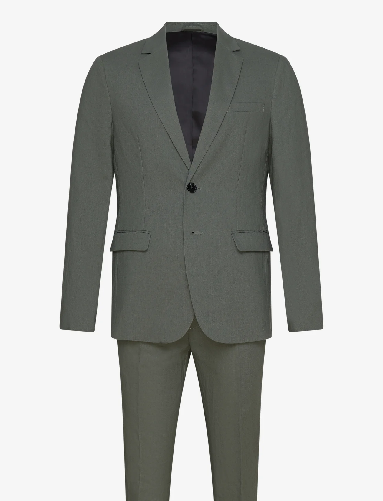 Bruuns Bazaar - LinoBBCarlAxel suit - kahe rinnatisega ülikonnad - frosty spruce - 0