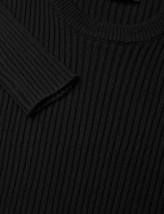 Bruuns Bazaar - SimBBBenny crew neck knit - Ümmarguse kaelusega kudumid - black - 2