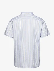 Bruuns Bazaar - DimensionBBHomme shirt - krekli ar īsām piedurknēm - light blue stripe - 1
