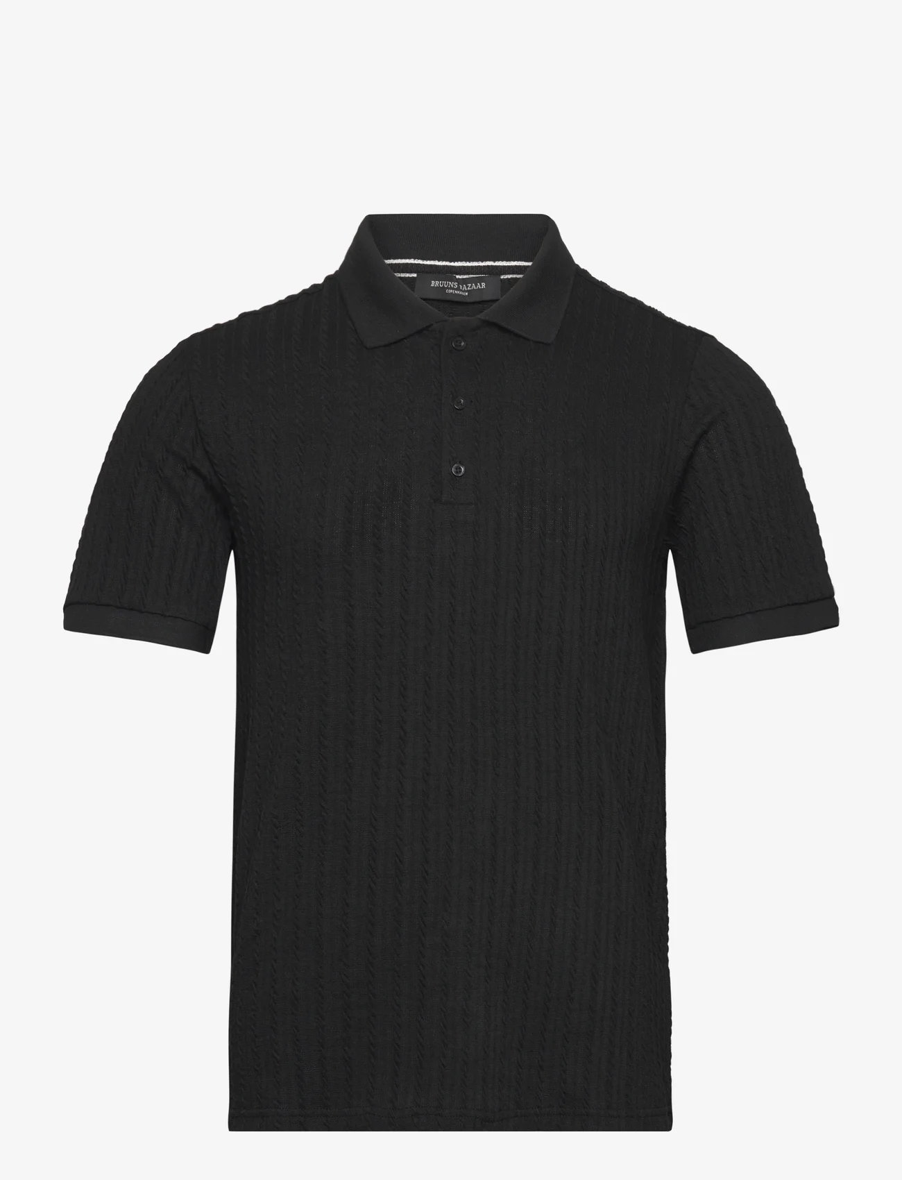 Bruuns Bazaar - TwistedBBGonzales polo t-shirt - nordic style - black - 0