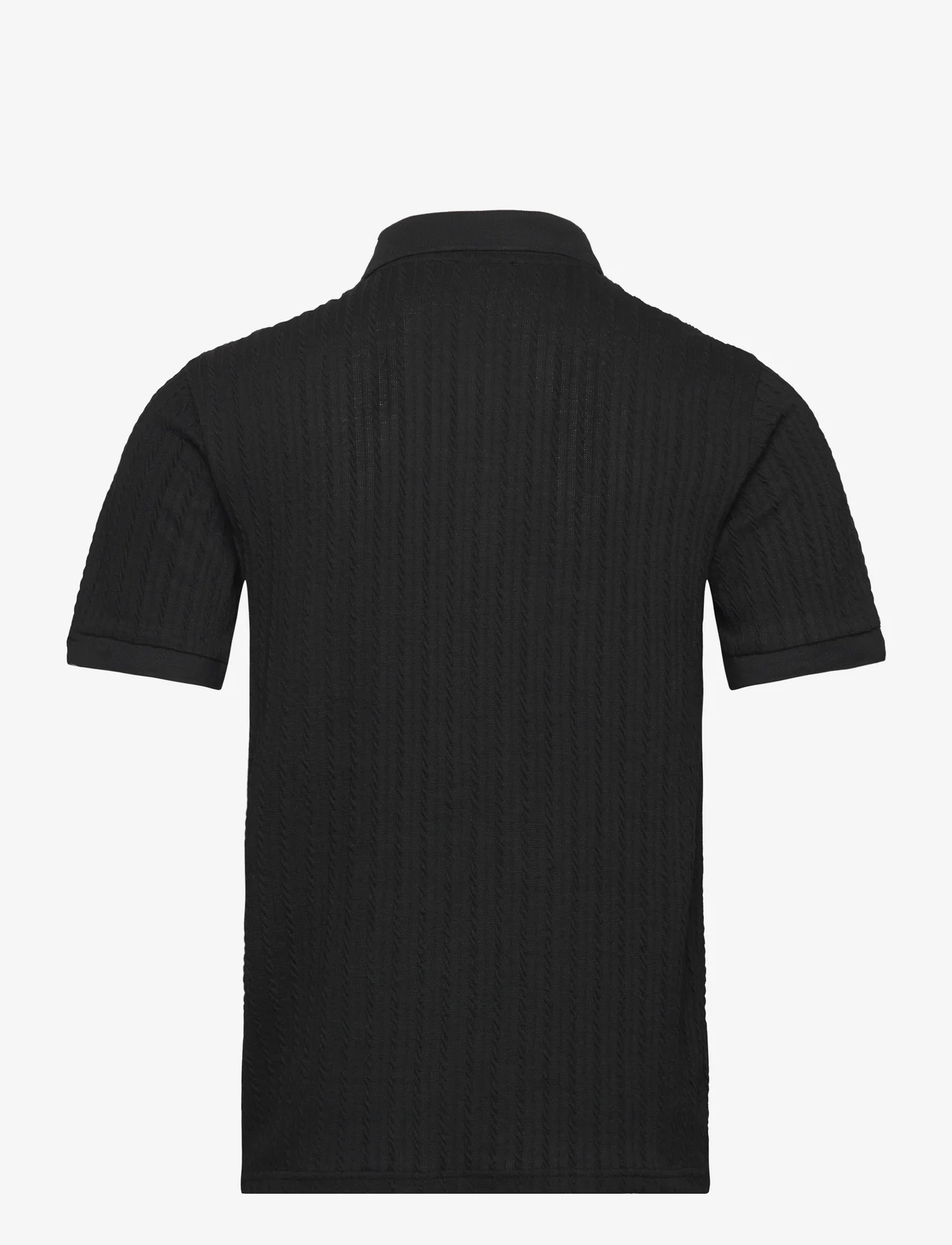 Bruuns Bazaar - TwistedBBGonzales polo t-shirt - mężczyźni - black - 1