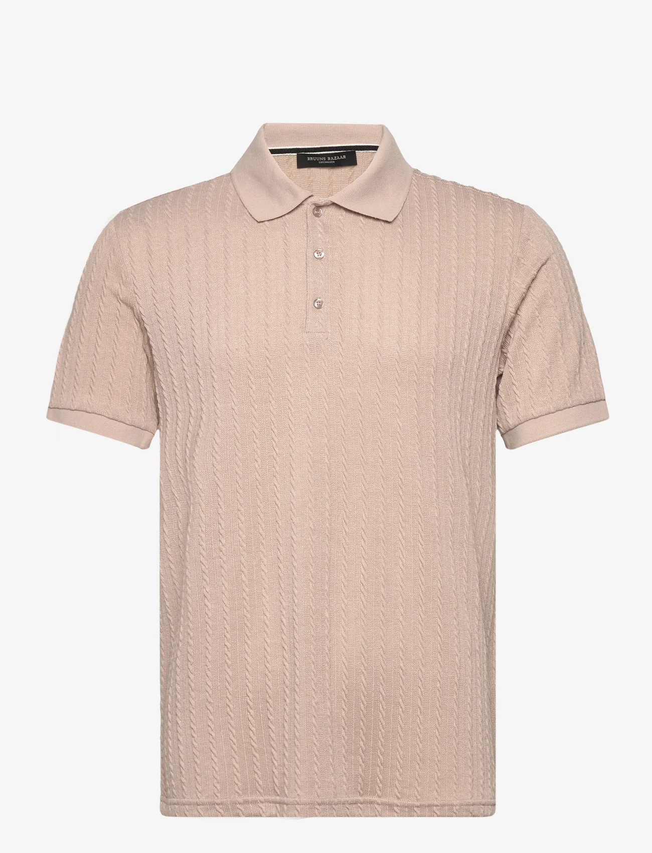 Bruuns Bazaar - TwistedBBGonzales polo t-shirt - mænd - sand - 0