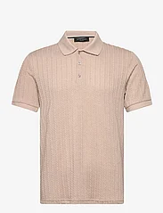 Bruuns Bazaar - TwistedBBGonzales polo t-shirt - vīriešiem - sand - 0