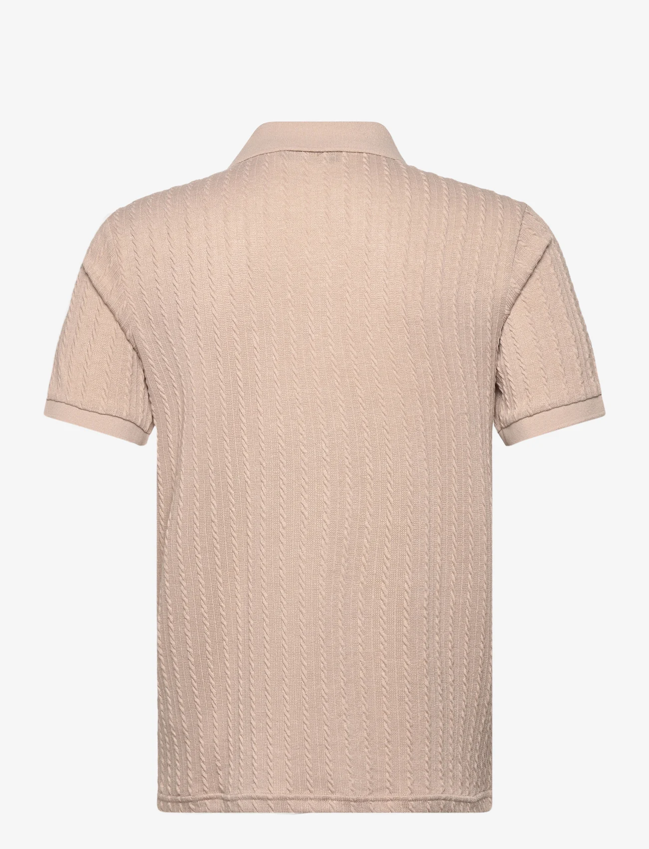 Bruuns Bazaar - TwistedBBGonzales polo t-shirt - vīriešiem - sand - 1