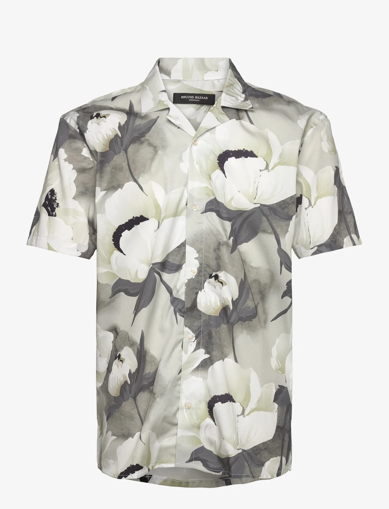 Bruuns Bazaar - VaniBBHomer AOP shirt - krekli ar īsām piedurknēm - big flower - 0