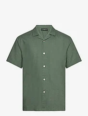 Bruuns Bazaar - LinowBBHomer ss shirt - linneskjortor - frosty spruce - 0