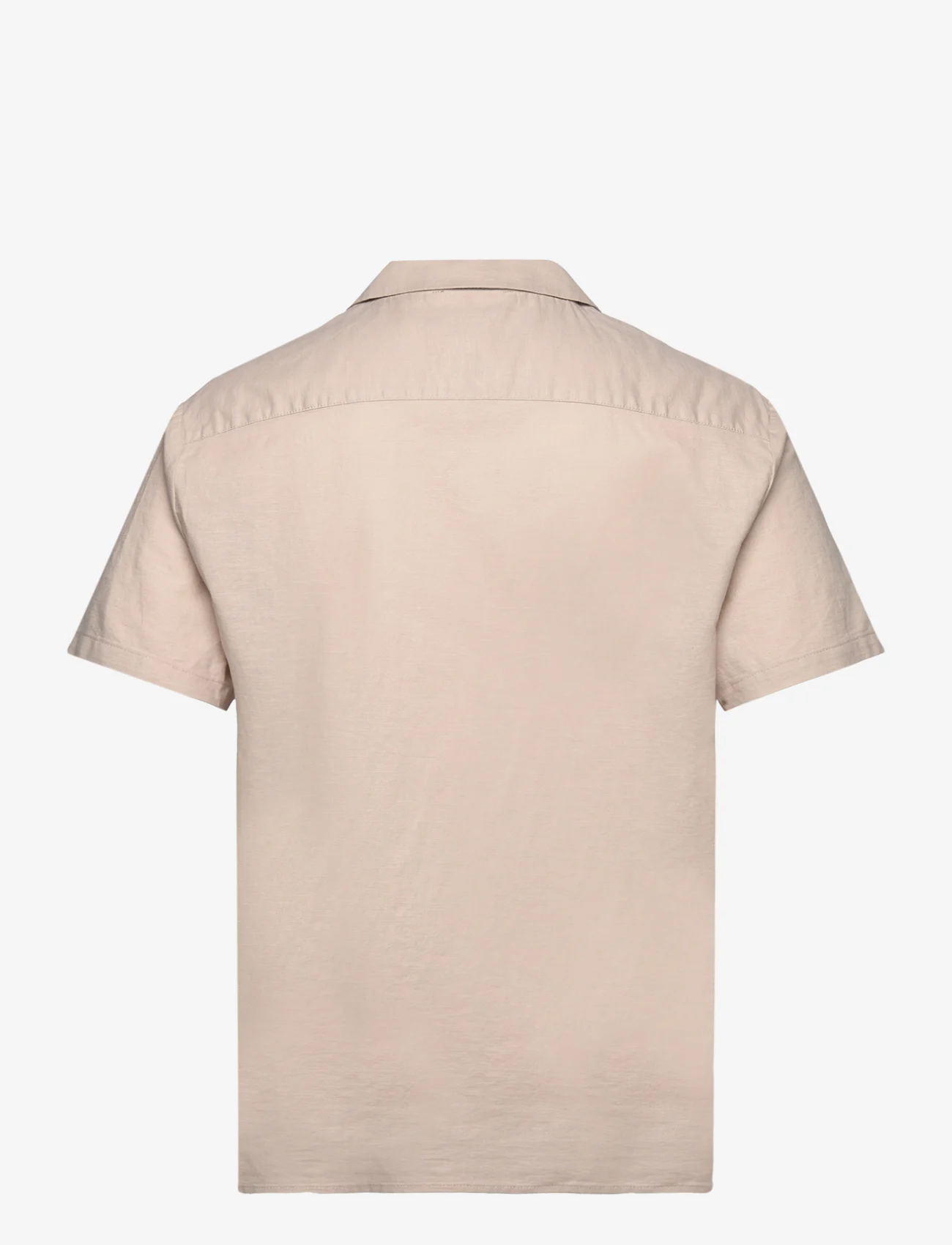 Bruuns Bazaar - LinowBBHomer ss shirt - hørskjorter - irish cream - 1