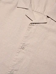 Bruuns Bazaar - LinowBBHomer ss shirt - lininiai marškiniai - irish cream - 3