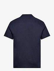 Bruuns Bazaar - LinowBBHomer ss shirt - linskjorter - navy blazer - 1