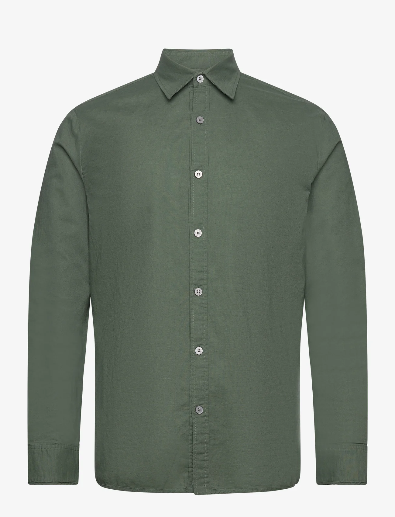 Bruuns Bazaar - LinowBBGiil LS shirt - rennot kauluspaidat - frosty spruce - 0