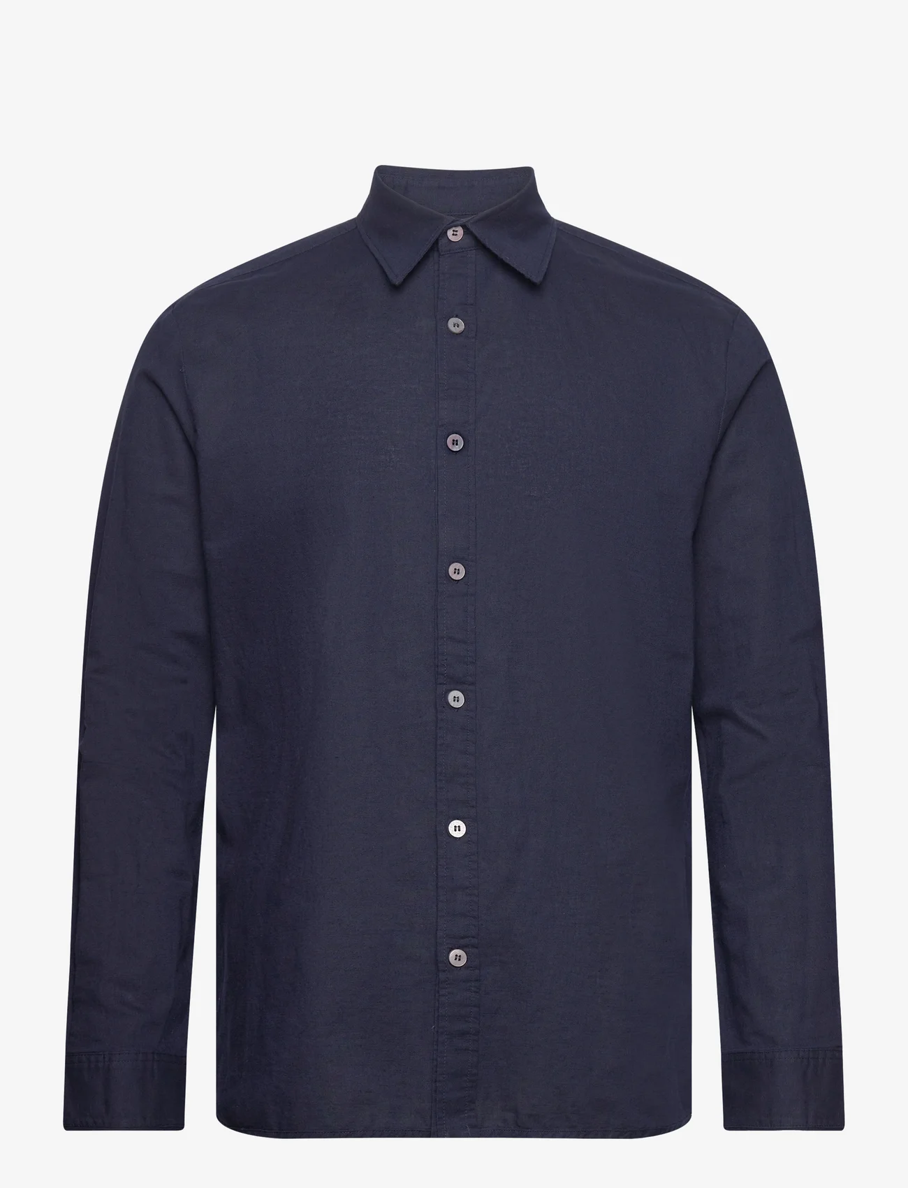 Bruuns Bazaar - LinowBBGiil LS shirt - ikdienas krekli - navy blazer - 0