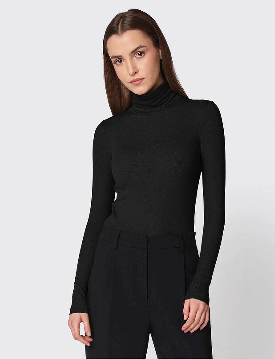 Bruuns Bazaar - AngelaBB Roll neck - rollkragenpullover - black - 0