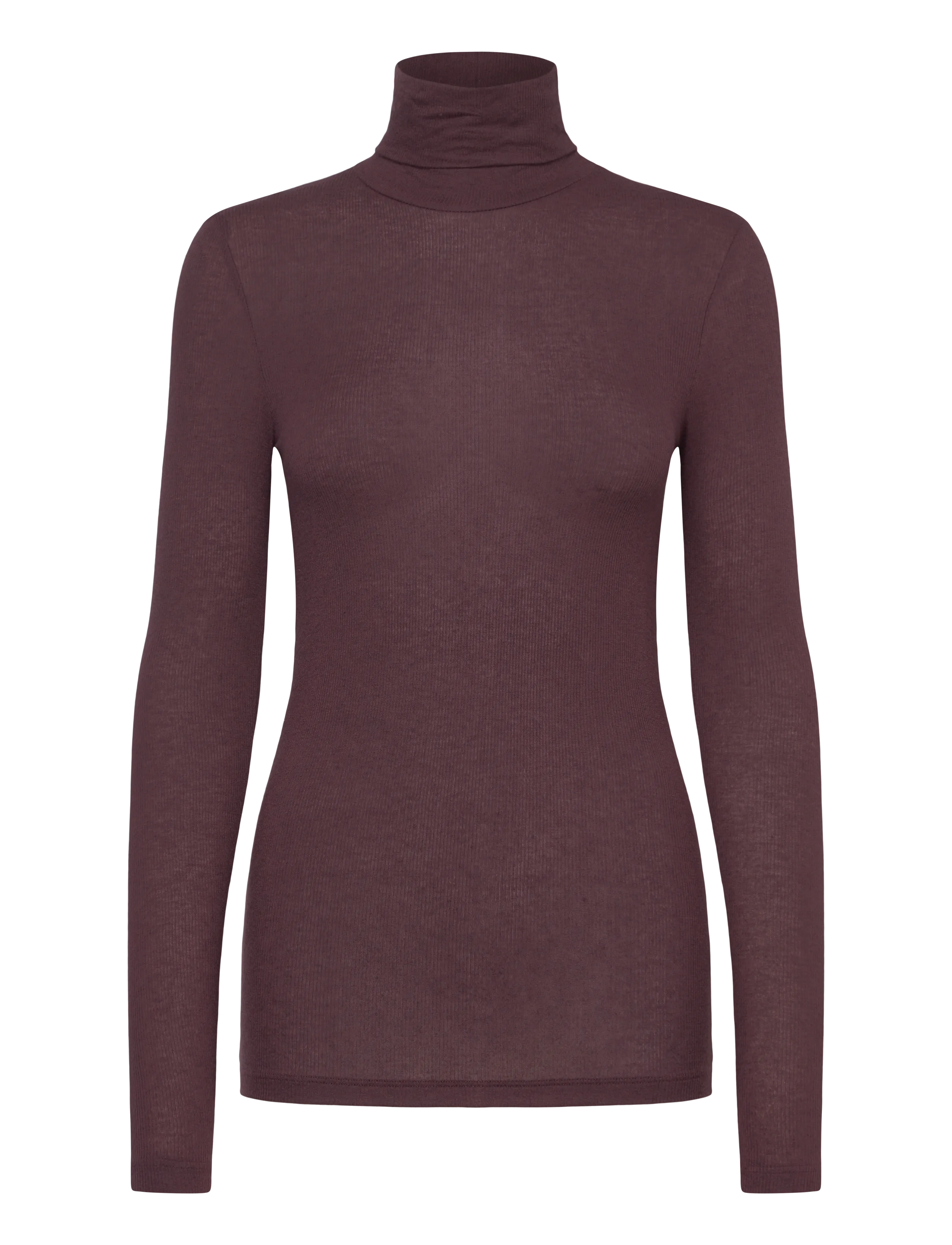 BRUUNS BAZAAR Angelabb Roll Neck Burgundy - XS - Damen