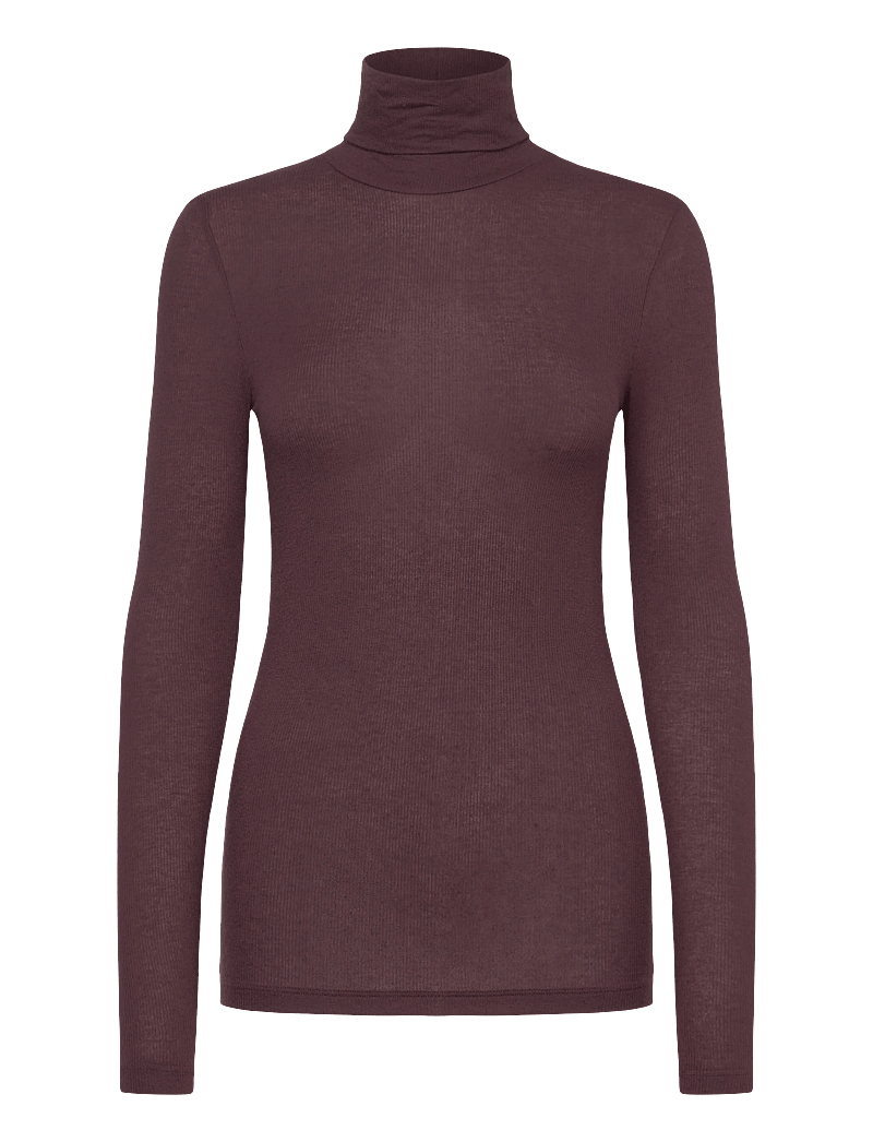 Bruuns Bazaar - AngelaBB Roll neck - polotröjor - bordeaux - 0