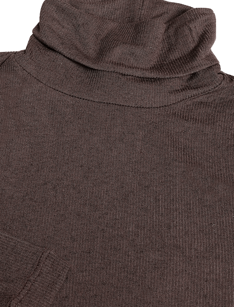 Bruuns Bazaar - AngelaBB Roll neck - kõrge kaelusega kudumid - dark brown - 2
