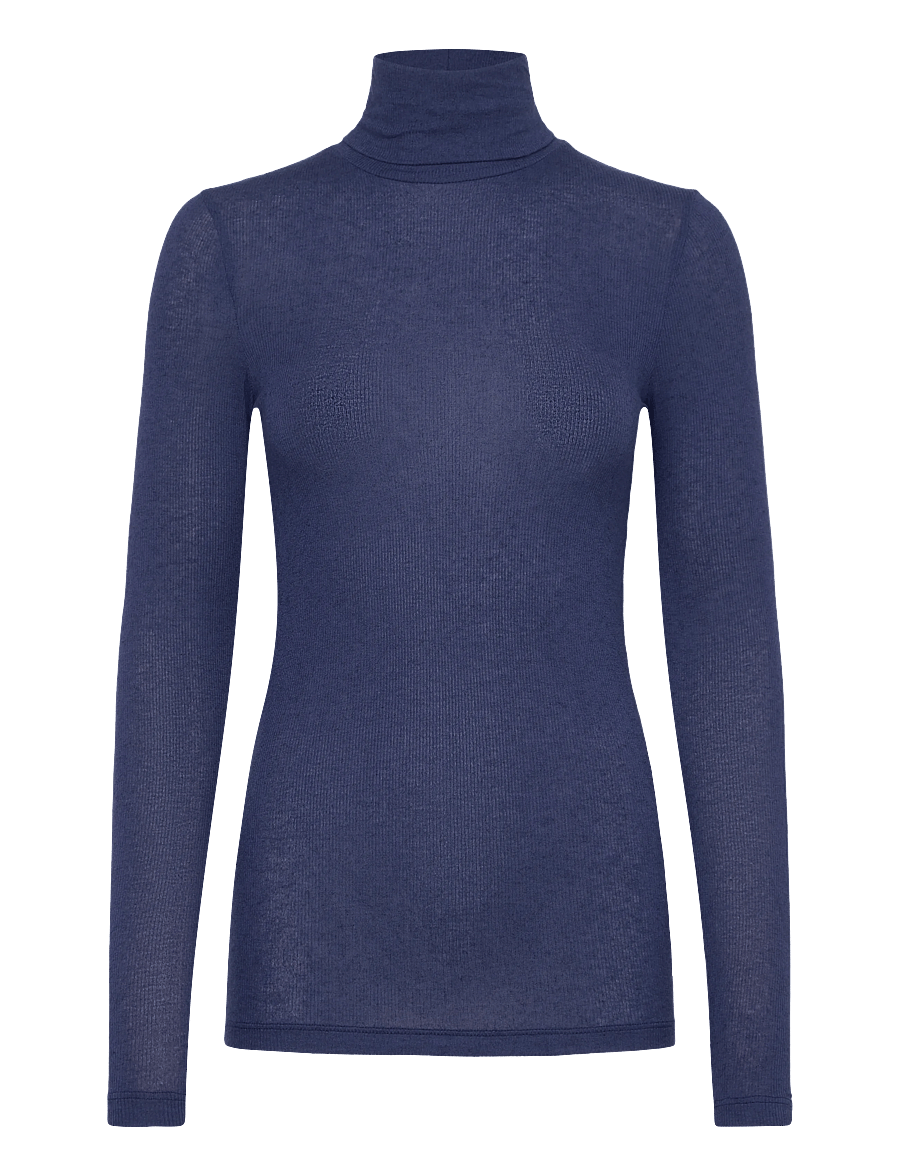 Bruuns Bazaar - AngelaBB Roll neck - rollkragenpullover - medieval blue - 0