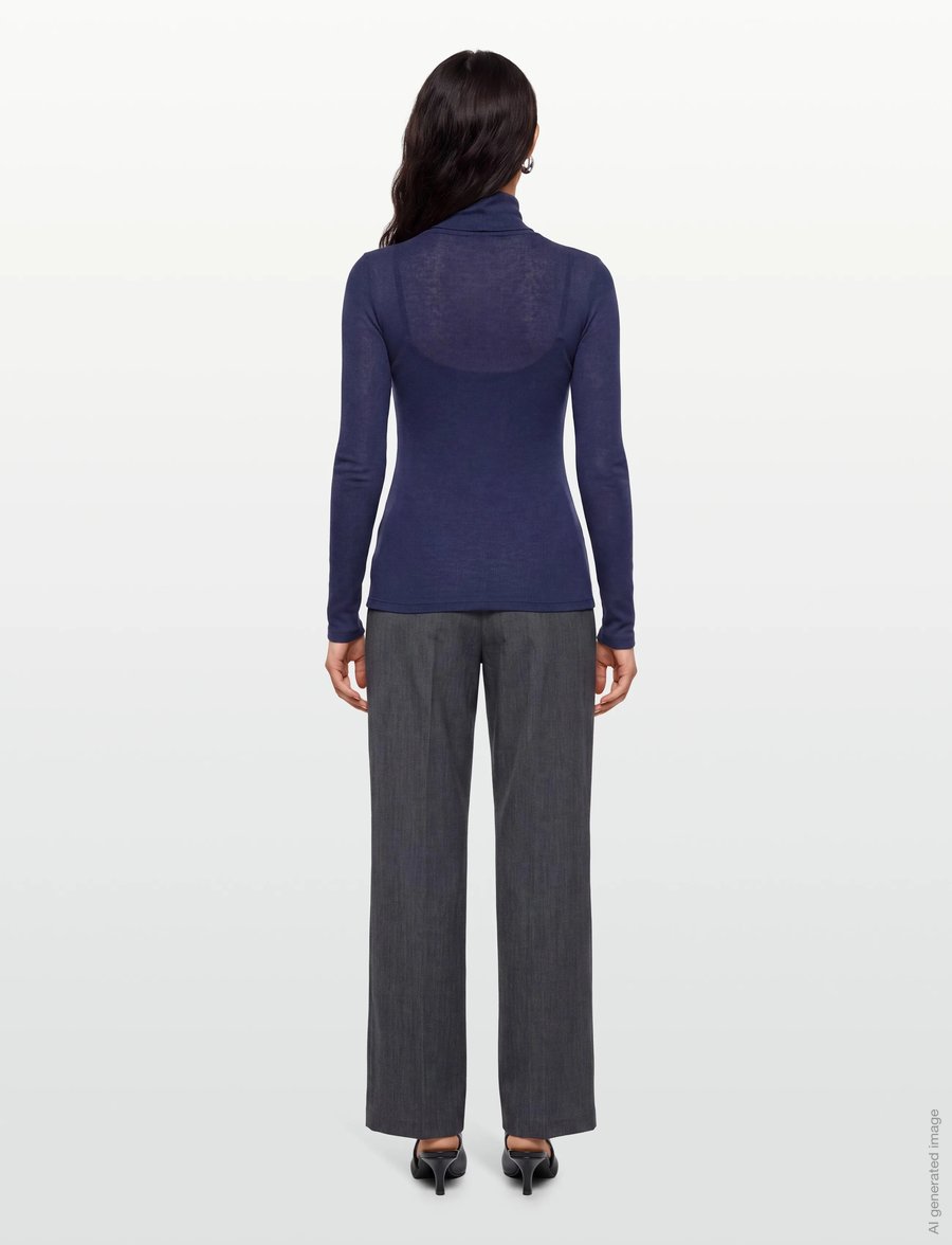 Bruuns Bazaar - AngelaBB Roll neck - rullekraver - medieval blue - 4