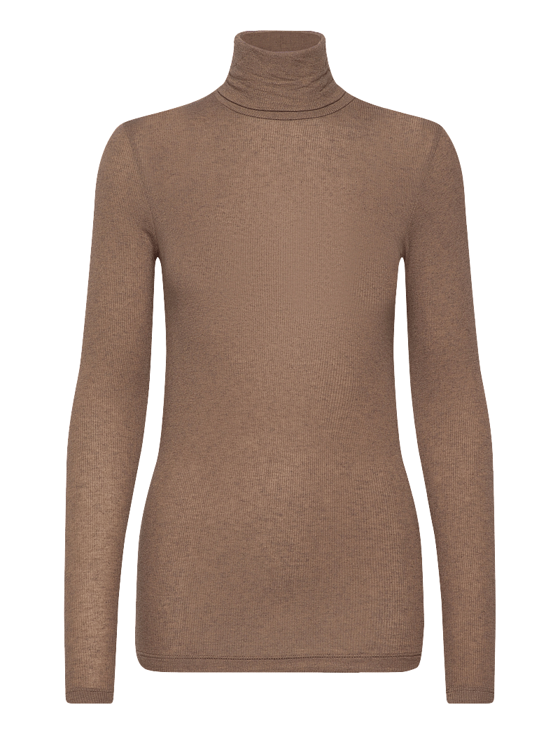 Bruuns Bazaar - AngelaBB Roll neck - rollkragenpullover - shitake melange - 1