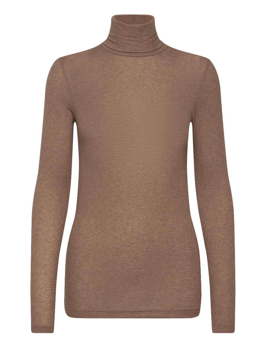 Bruuns Bazaar - AngelaBB Roll neck - rullekraver - shitake melange - 1