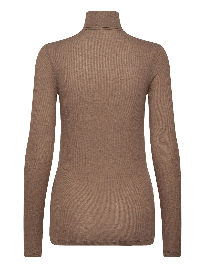 Bruuns Bazaar - AngelaBB Roll neck - rollkragenpullover - shitake melange - 2