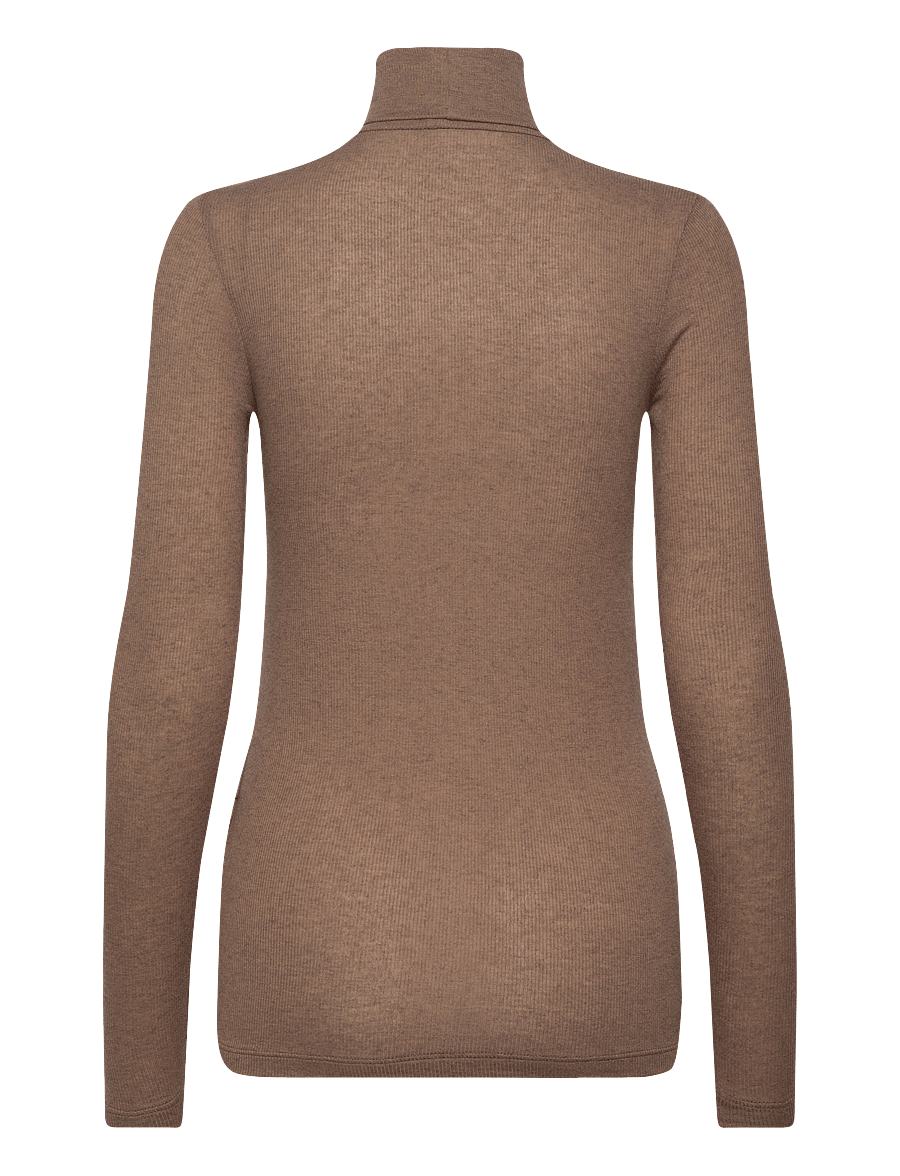 Bruuns Bazaar - AngelaBB Roll neck - rullekraver - shitake melange - 2