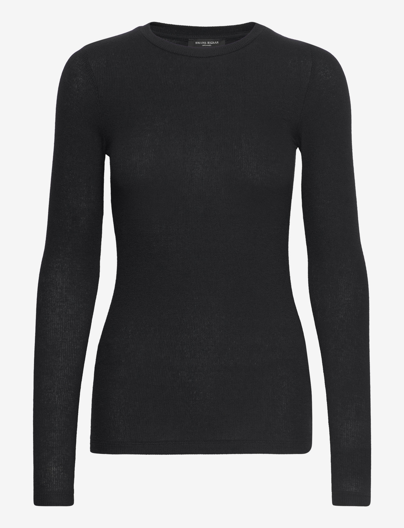 Bruuns Bazaar - AngelaBB LS T-shirt - langärmlige tops - black - 1