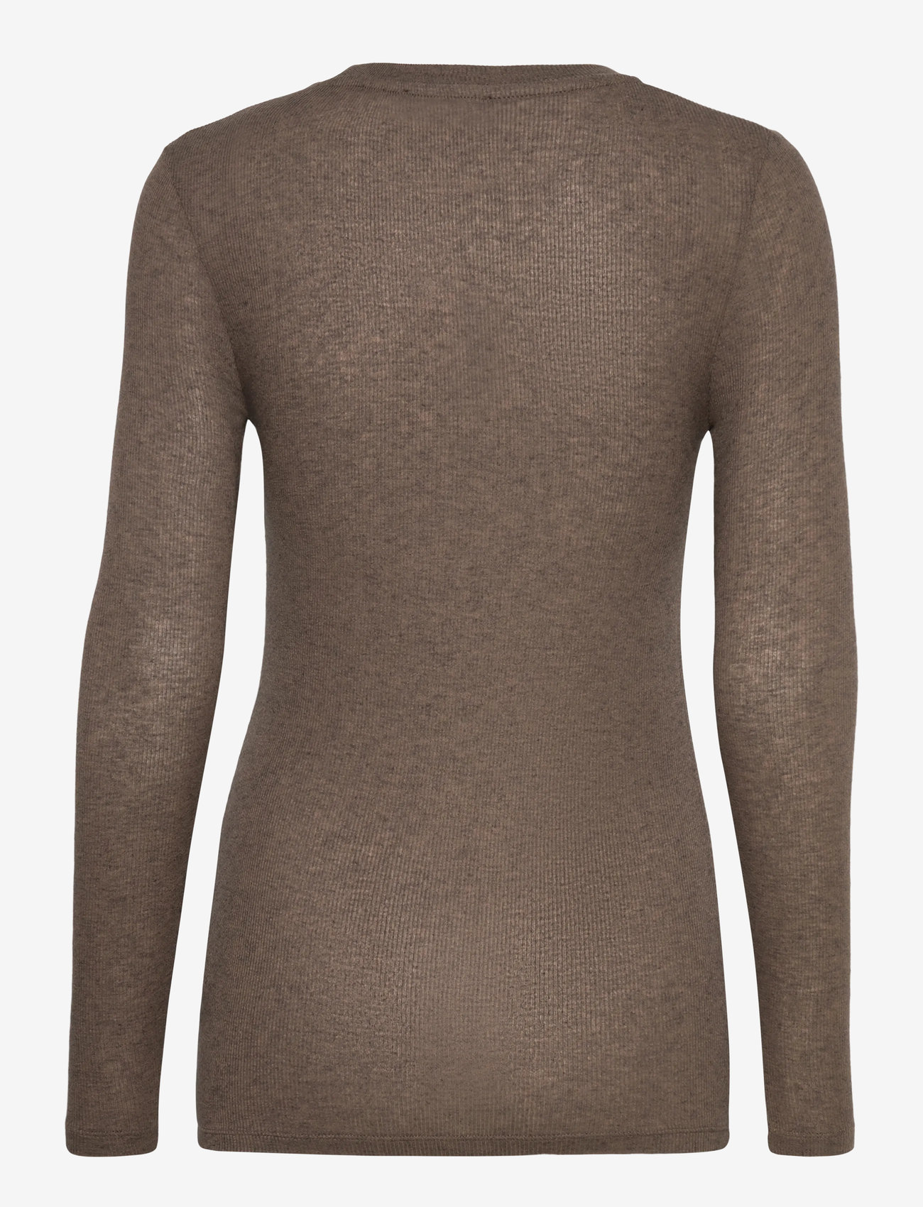 Bruuns Bazaar - AngelaBB LS T-shirt - langärmlige tops - morel - 1