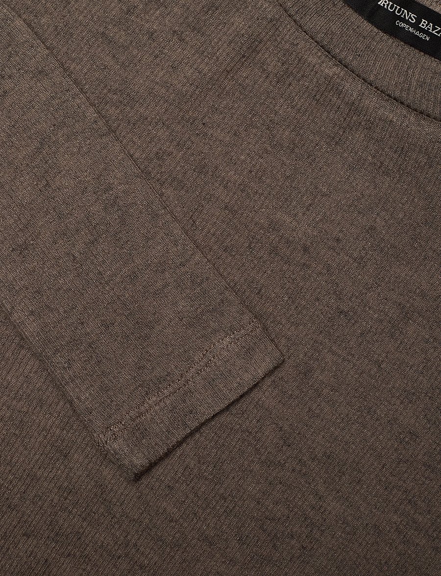 Bruuns Bazaar - AngelaBB LS T-shirt - topy z długimi rękawami - morel - 2