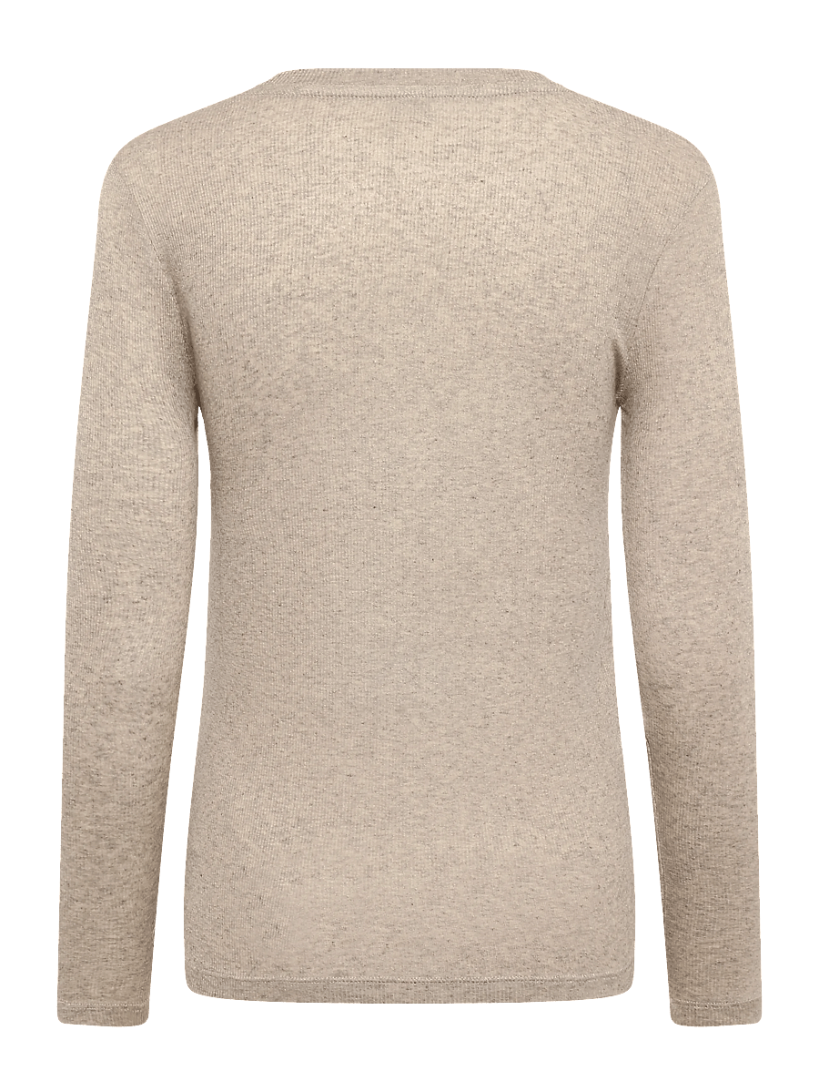 Bruuns Bazaar - AngelaBB LS T-shirt - pikkade varrukatega topid - roasted grey - 1