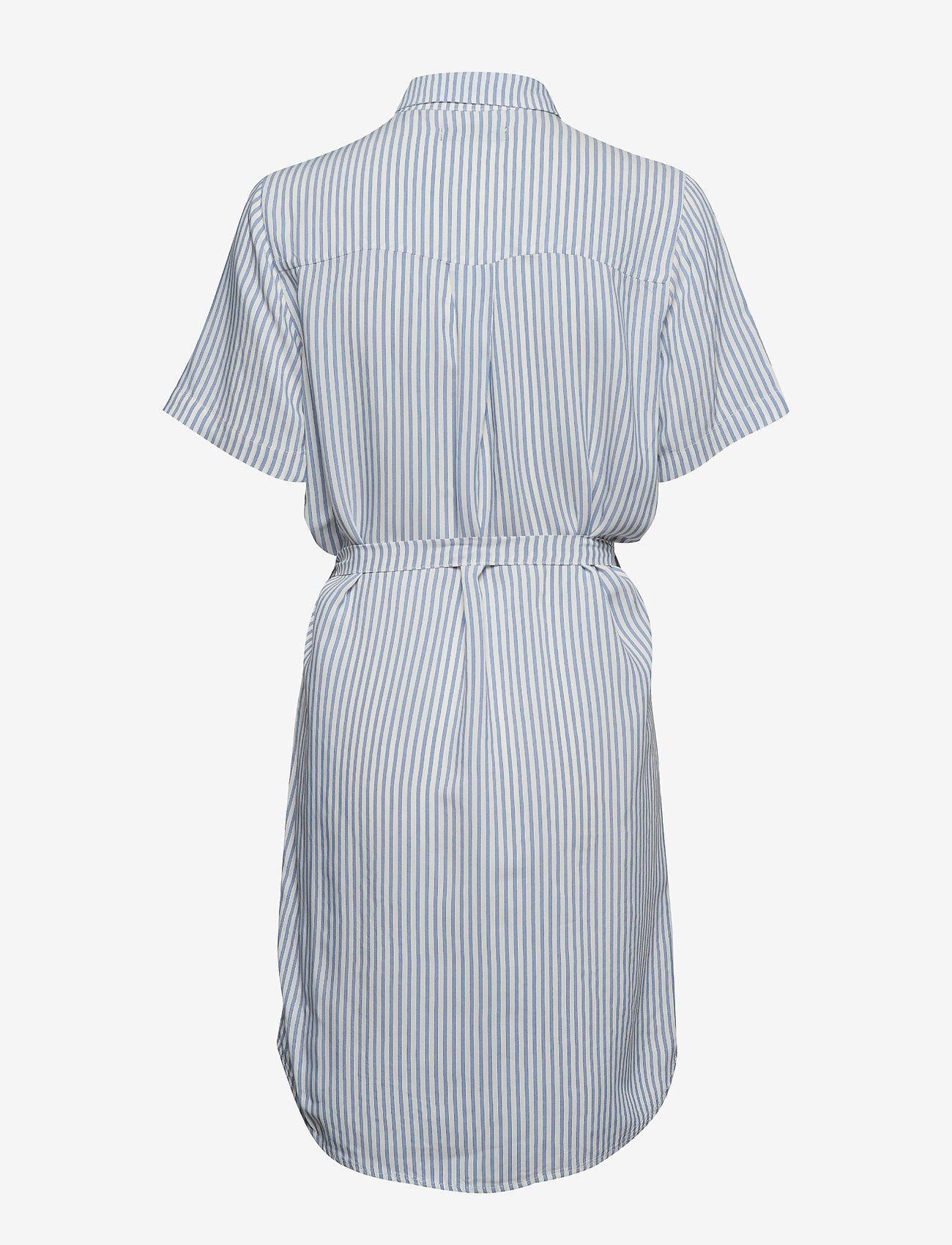 Bruuns Bazaar - Bertha Nella Shirt Dress - snow white with blue stripes - 1