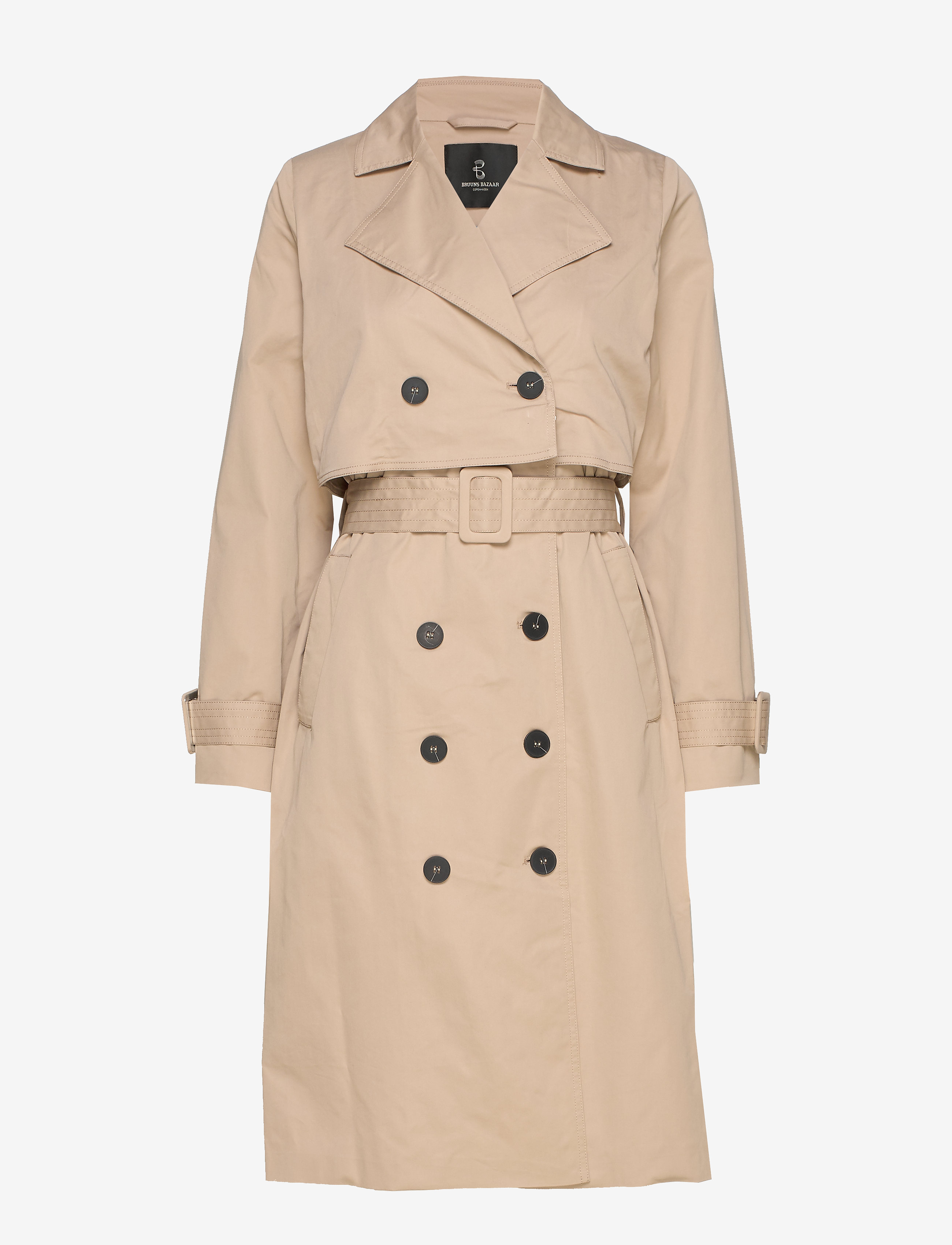 Bruuns Bazaar - Christie Casie Trenchcoat - roasted grey khaki - 0
