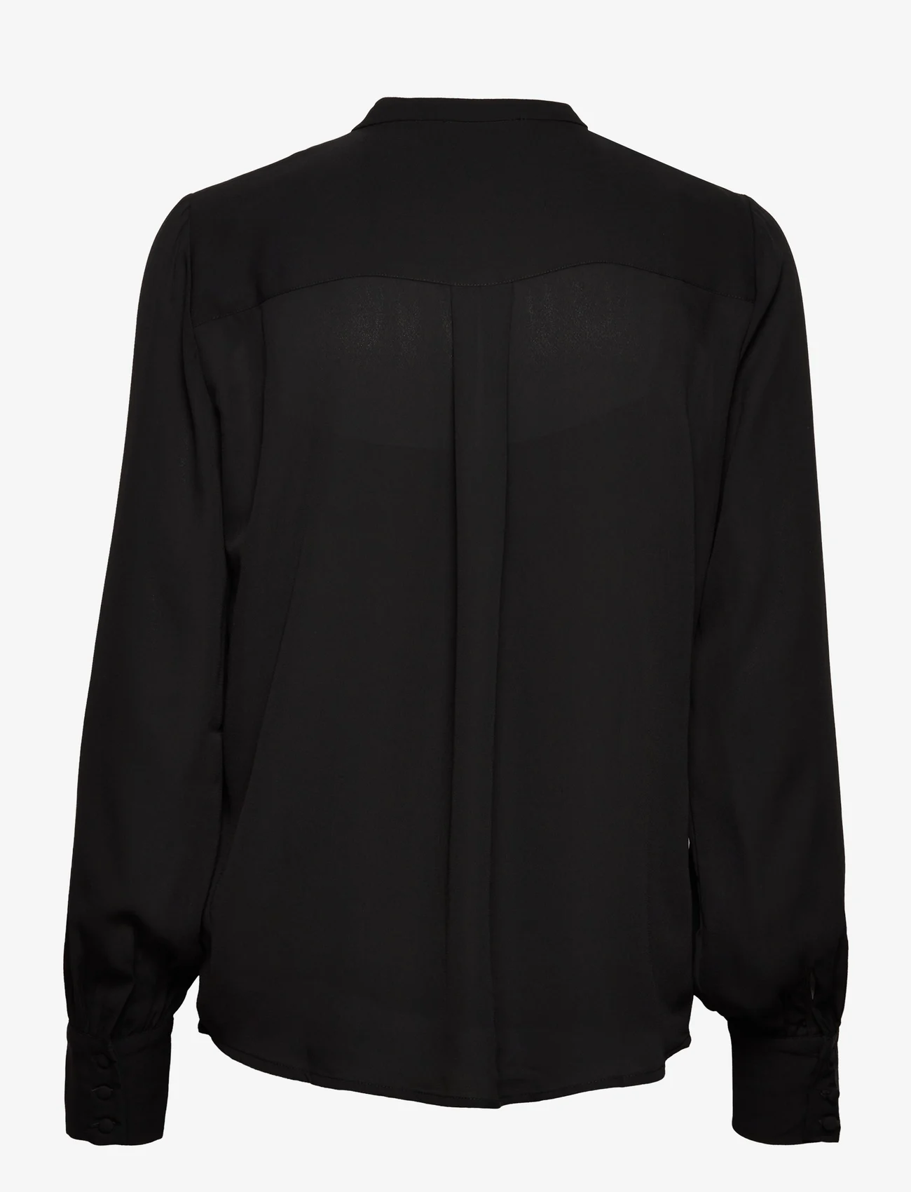 Bruuns Bazaar - Draw Meg shirt - långärmade blusar - black - 1