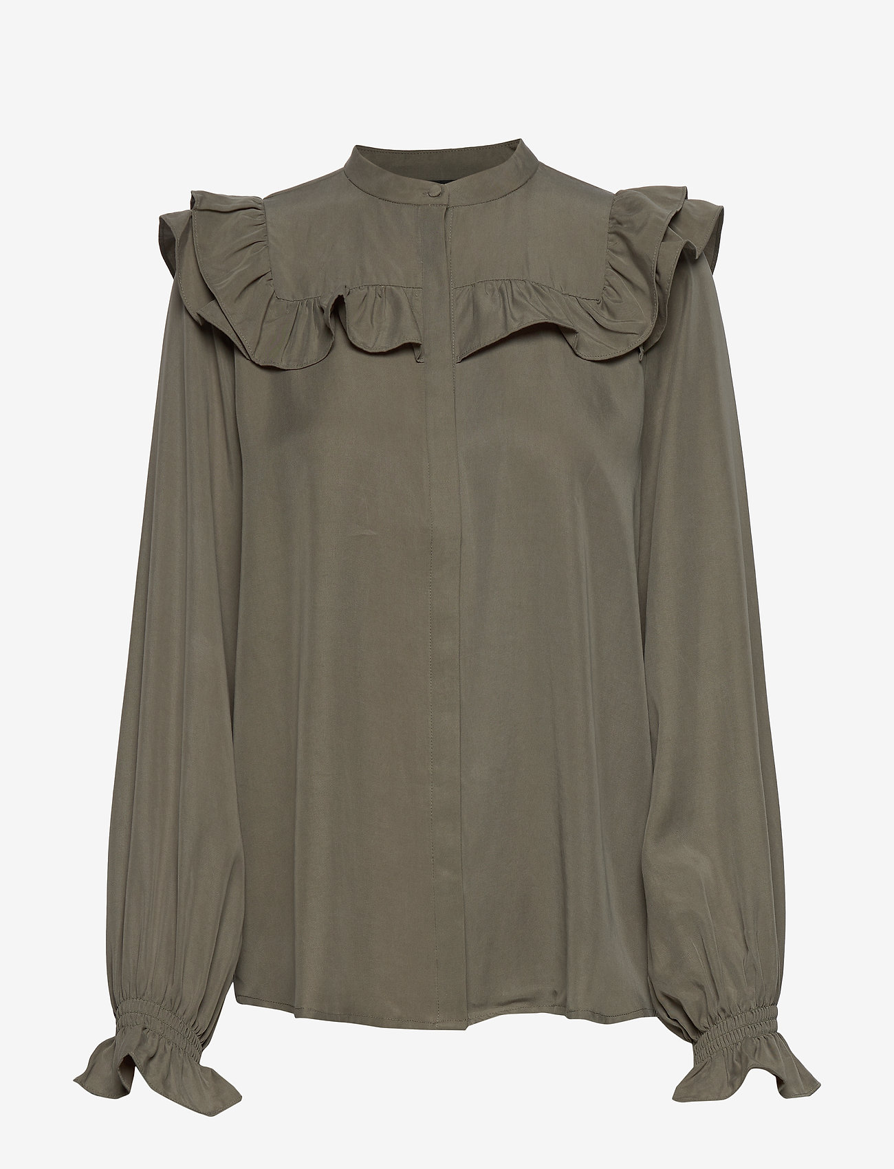 Bruuns Bazaar - Laera Dove shirt - olive tree - 0