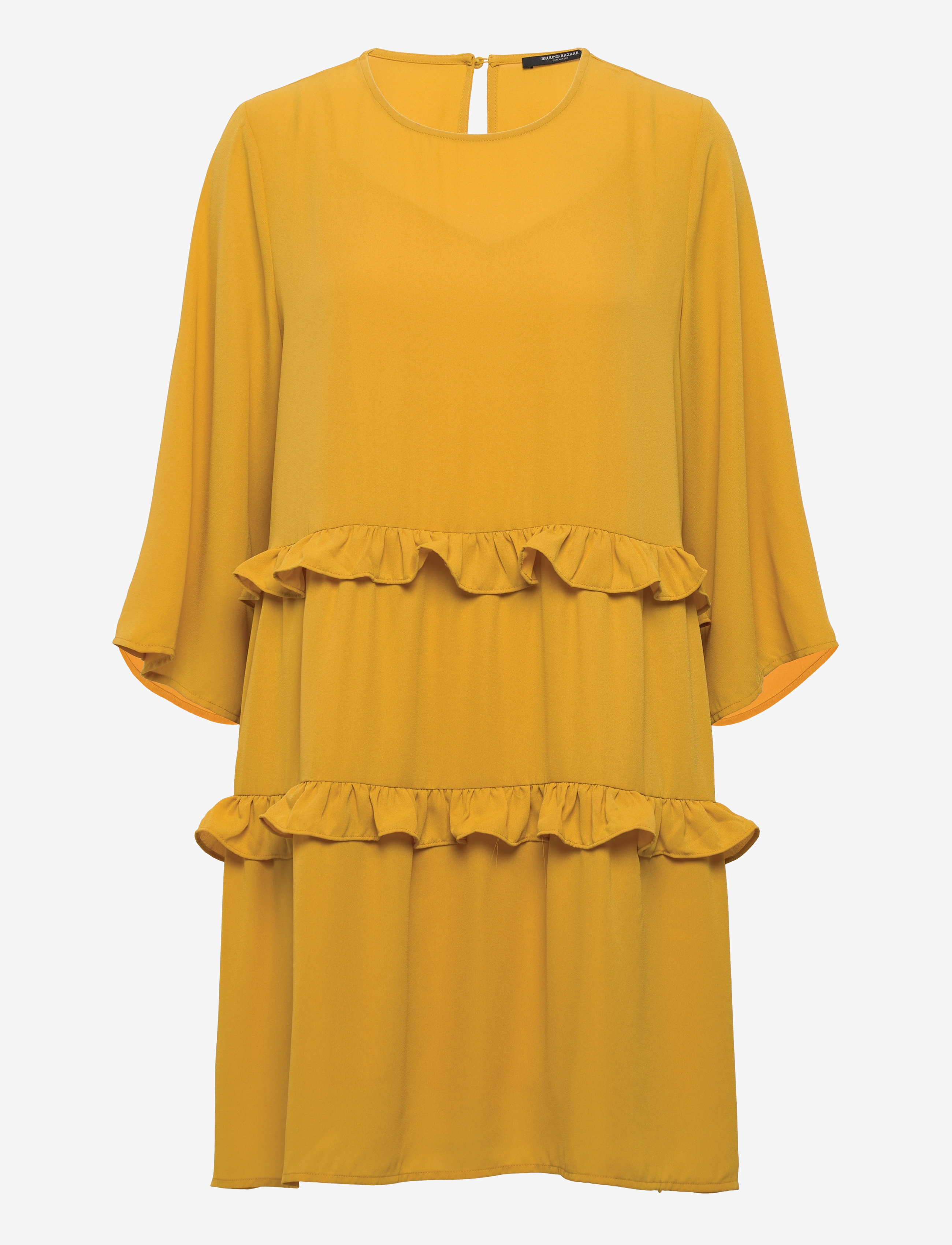 Bruuns Bazaar Ellora Kristelle Dress Bz, 34, Dresses, Gelb - Short Dress, Frauen