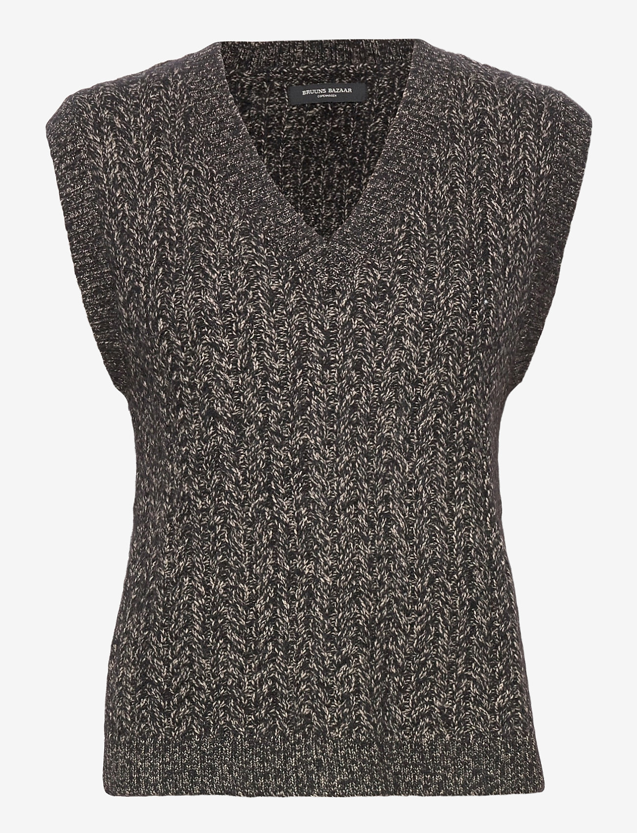 Bruuns Bazaar - Linne Chio vest - roasted grey khaki - 0