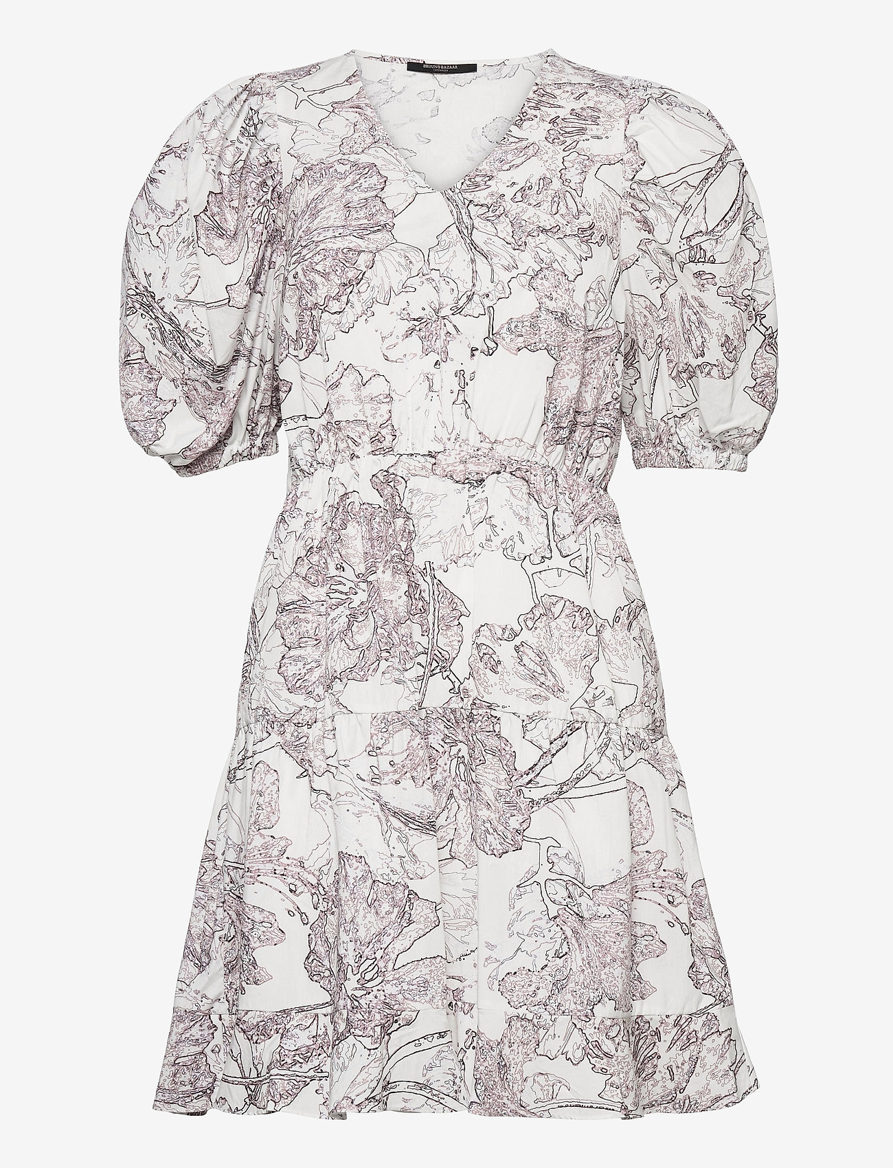 Bruuns Bazaar - Posy Olivine dress - snow white aop - 0