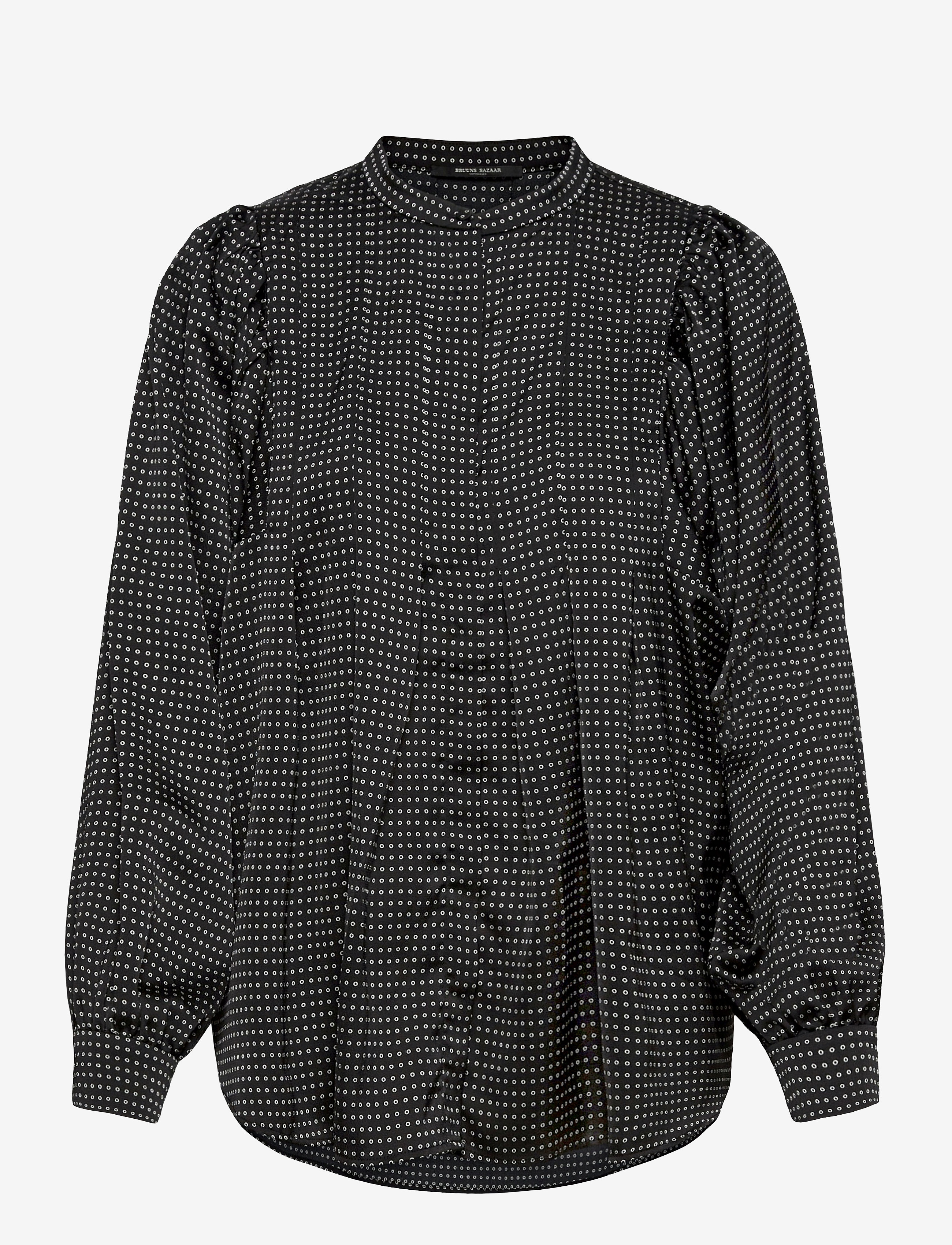 Bruuns Bazaar - Acacia Eadie shirt - black aop - 0
