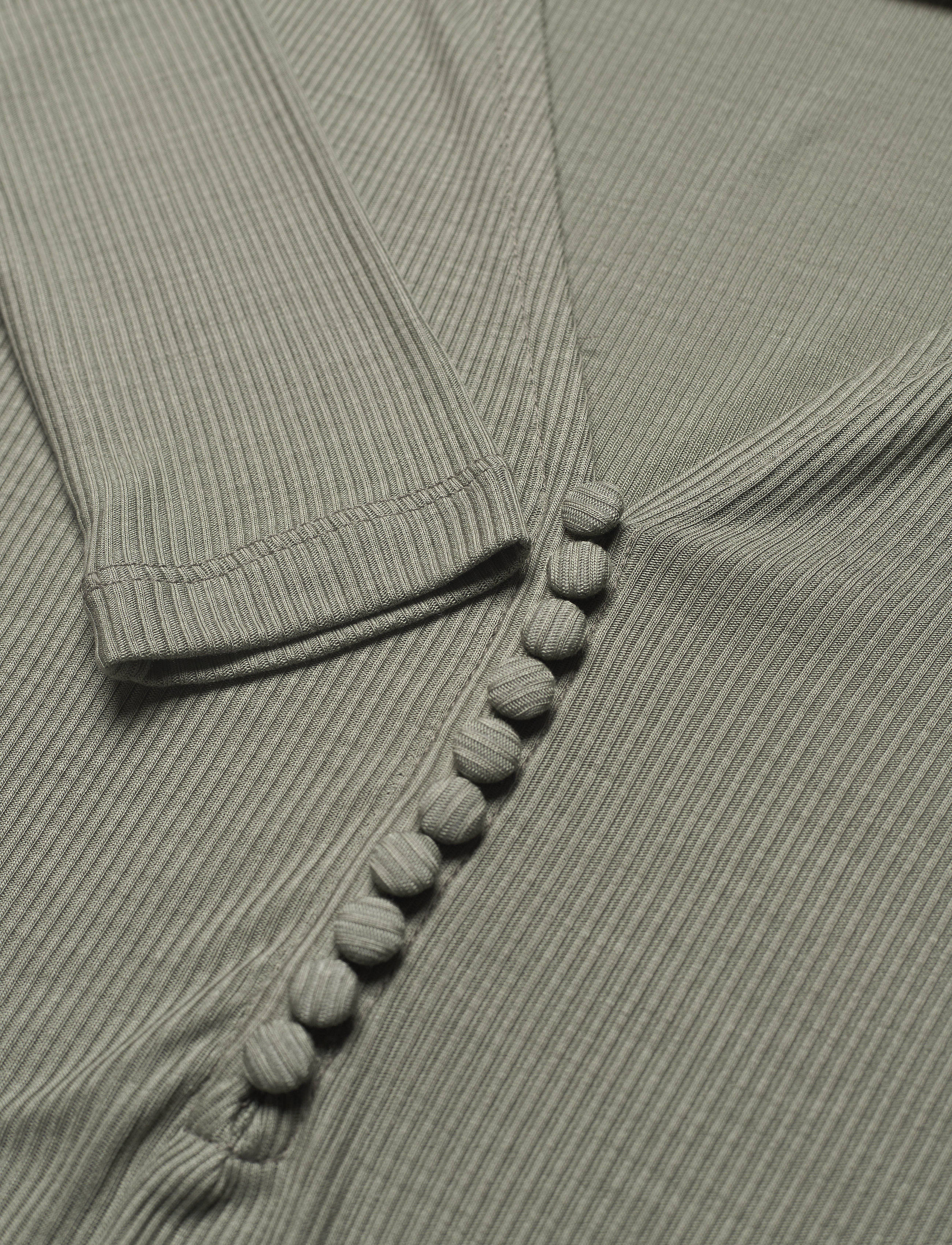 Bruuns Bazaar - Katka Rib Jubi blouse - moss - 2