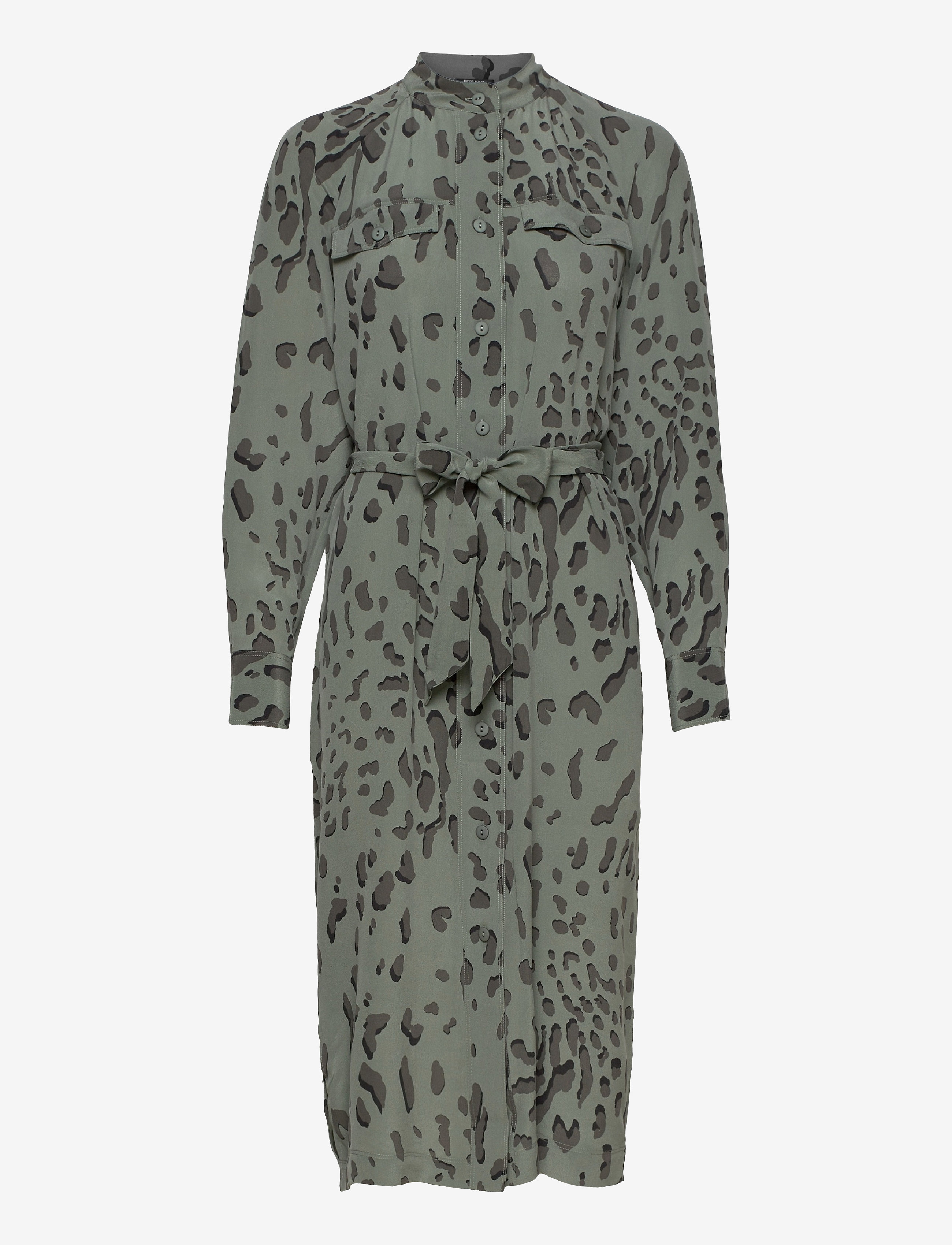 Bruuns Bazaar - Lillie Jadyn dress - dark moss aop - 0