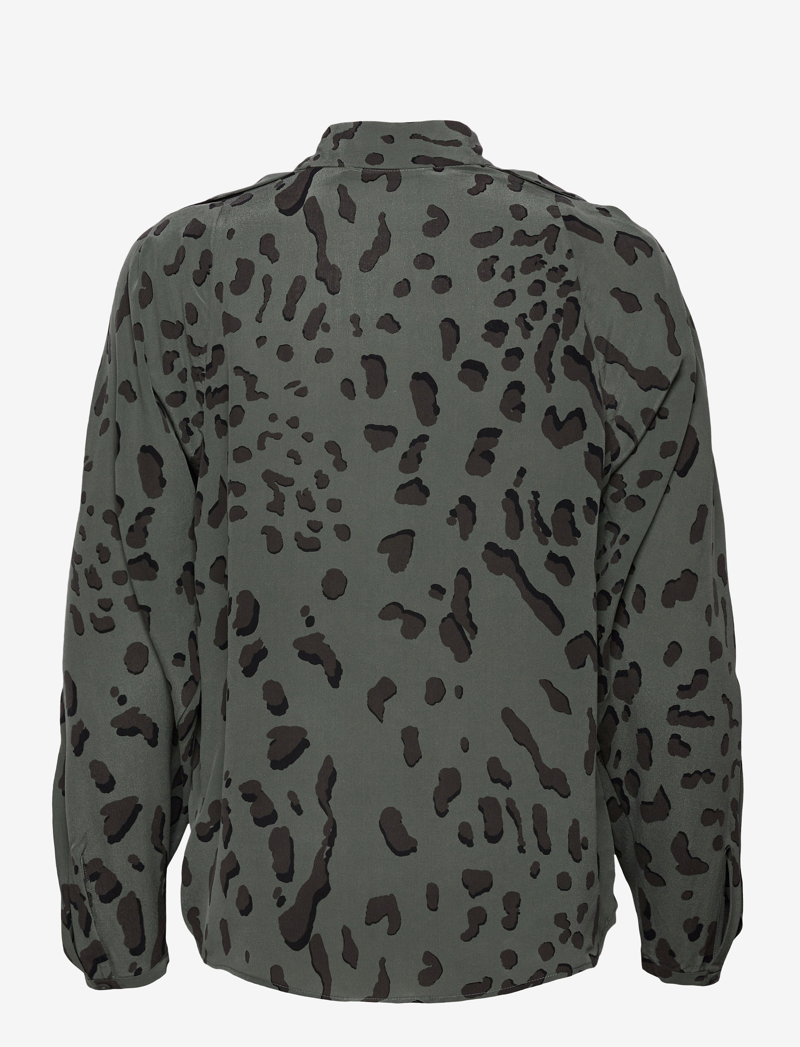 Bruuns Bazaar - Lillie Shaun shirt - dark moss aop - 1