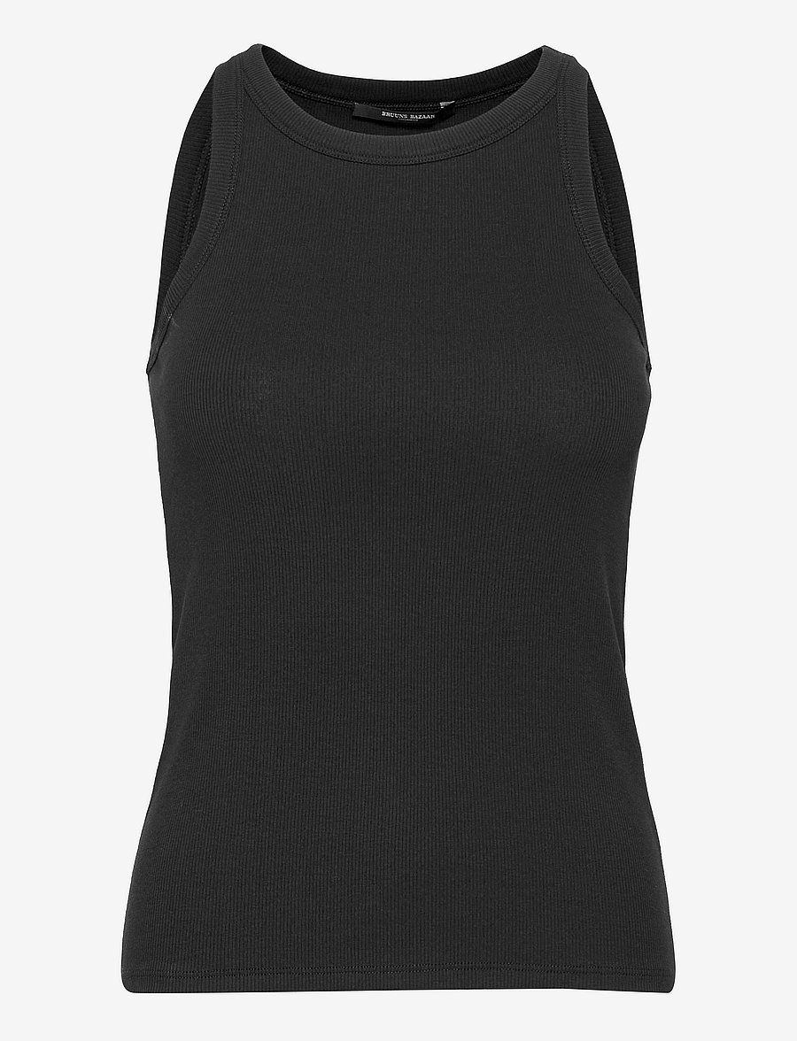 Bruuns Bazaar - KatyBB Rib Tank top - Ärmellose tops - black - 1